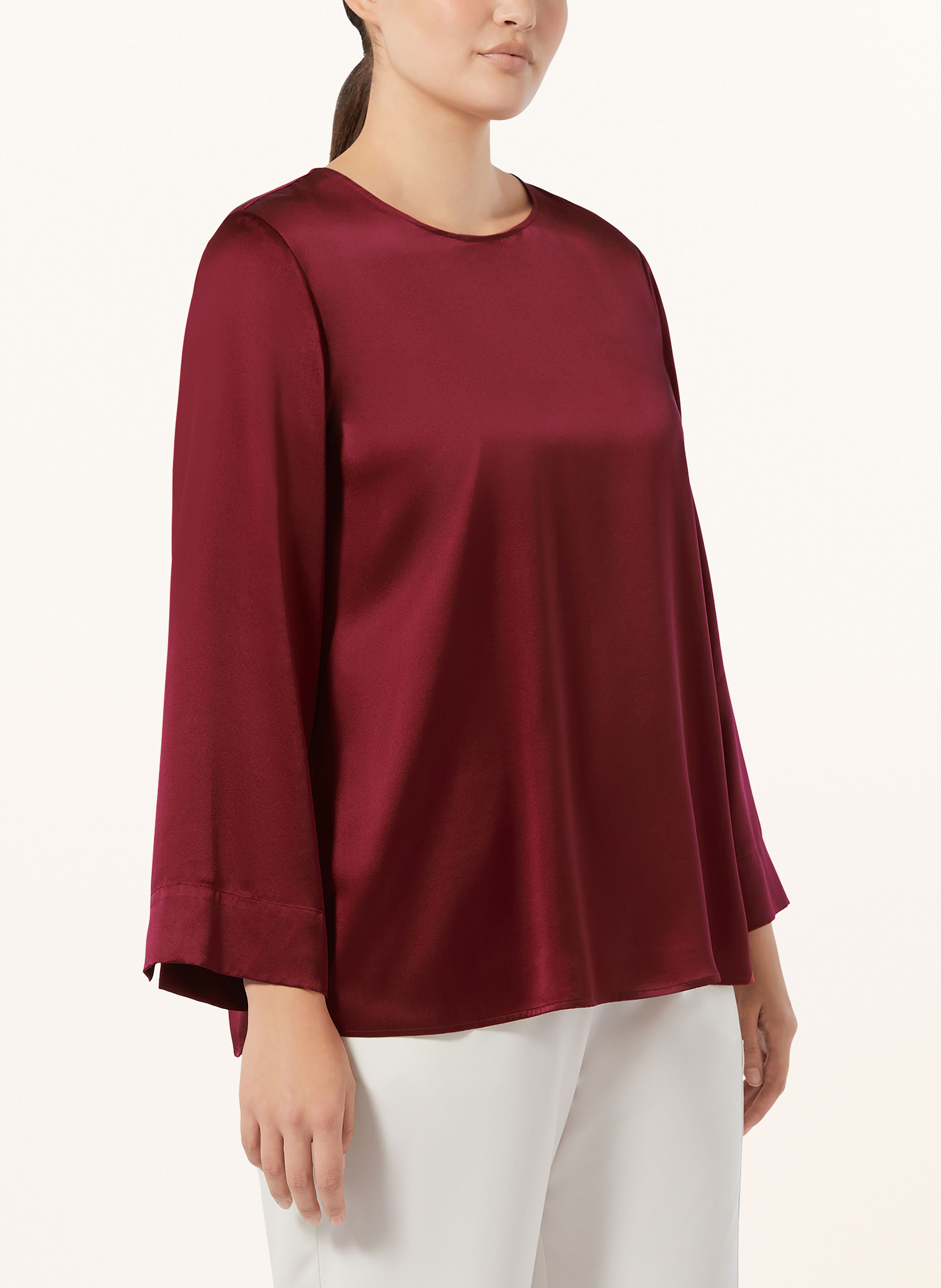 Thumbnail - Marina Rinaldi Blusenshirt Faraday Aus Seide rot
