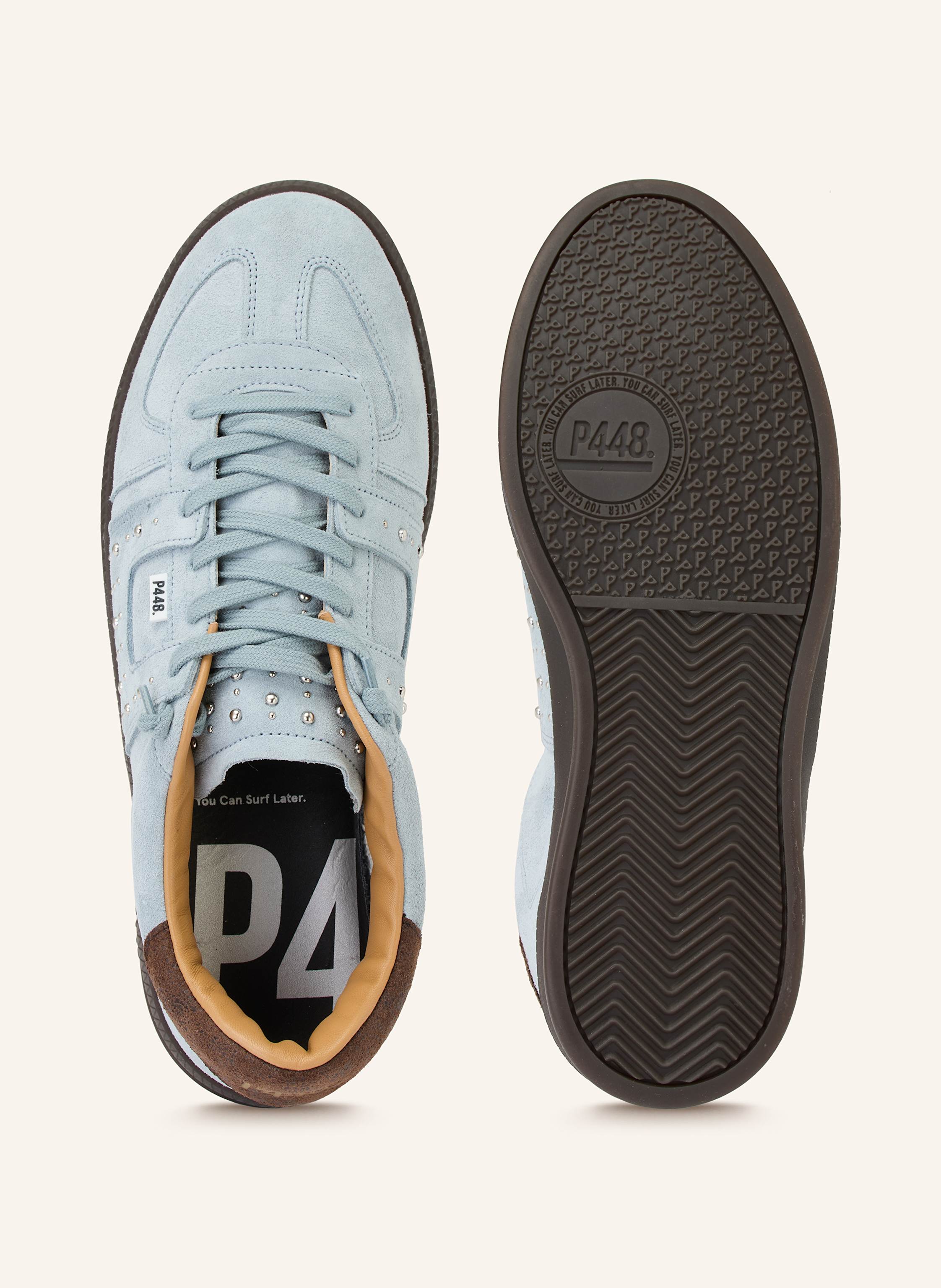 Thumbnail - p448 Sneaker Monza Mit Nieten blau