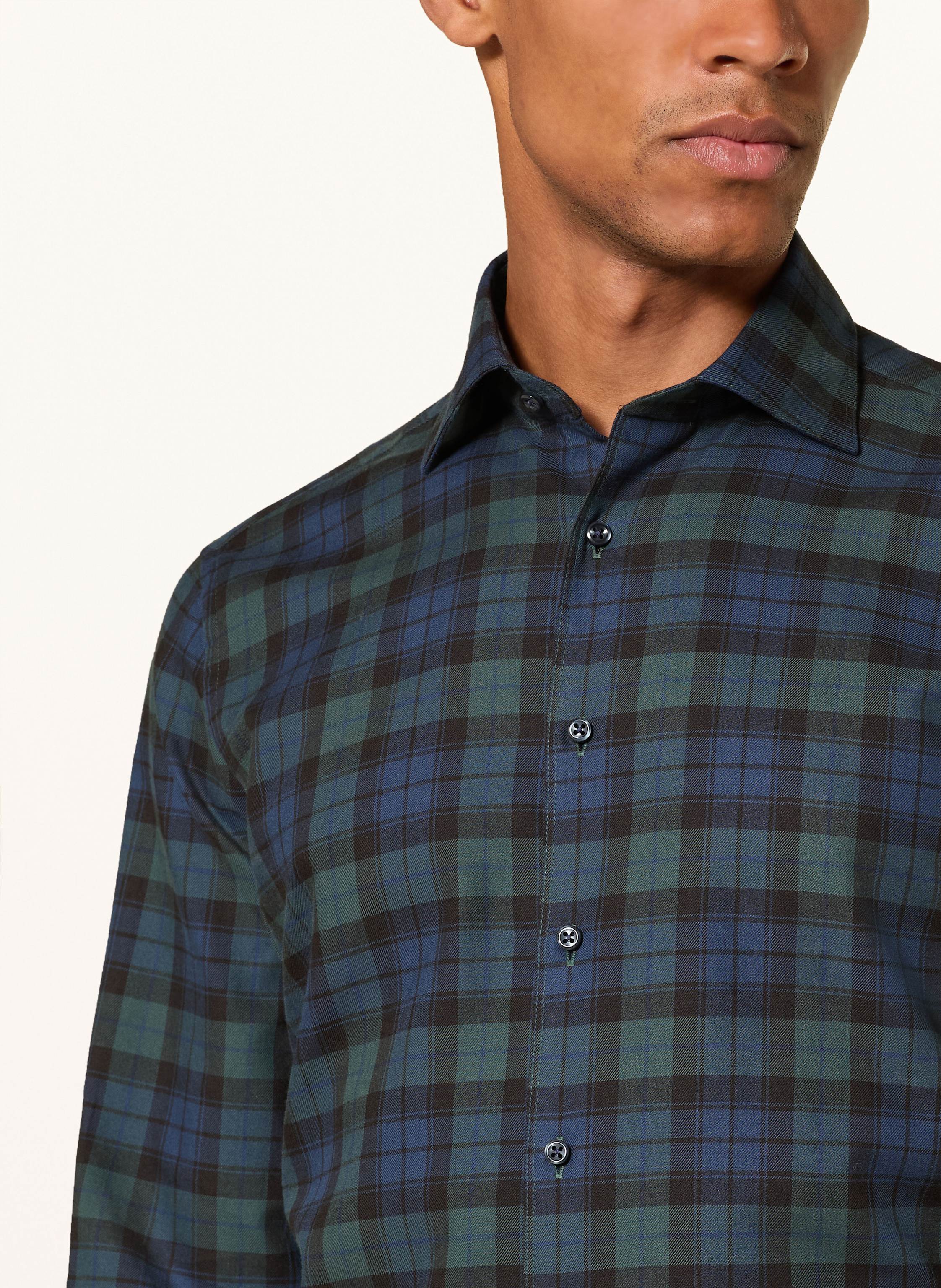 Thumbnail - Strokesman's Flanellhemd Regular Fit gruen