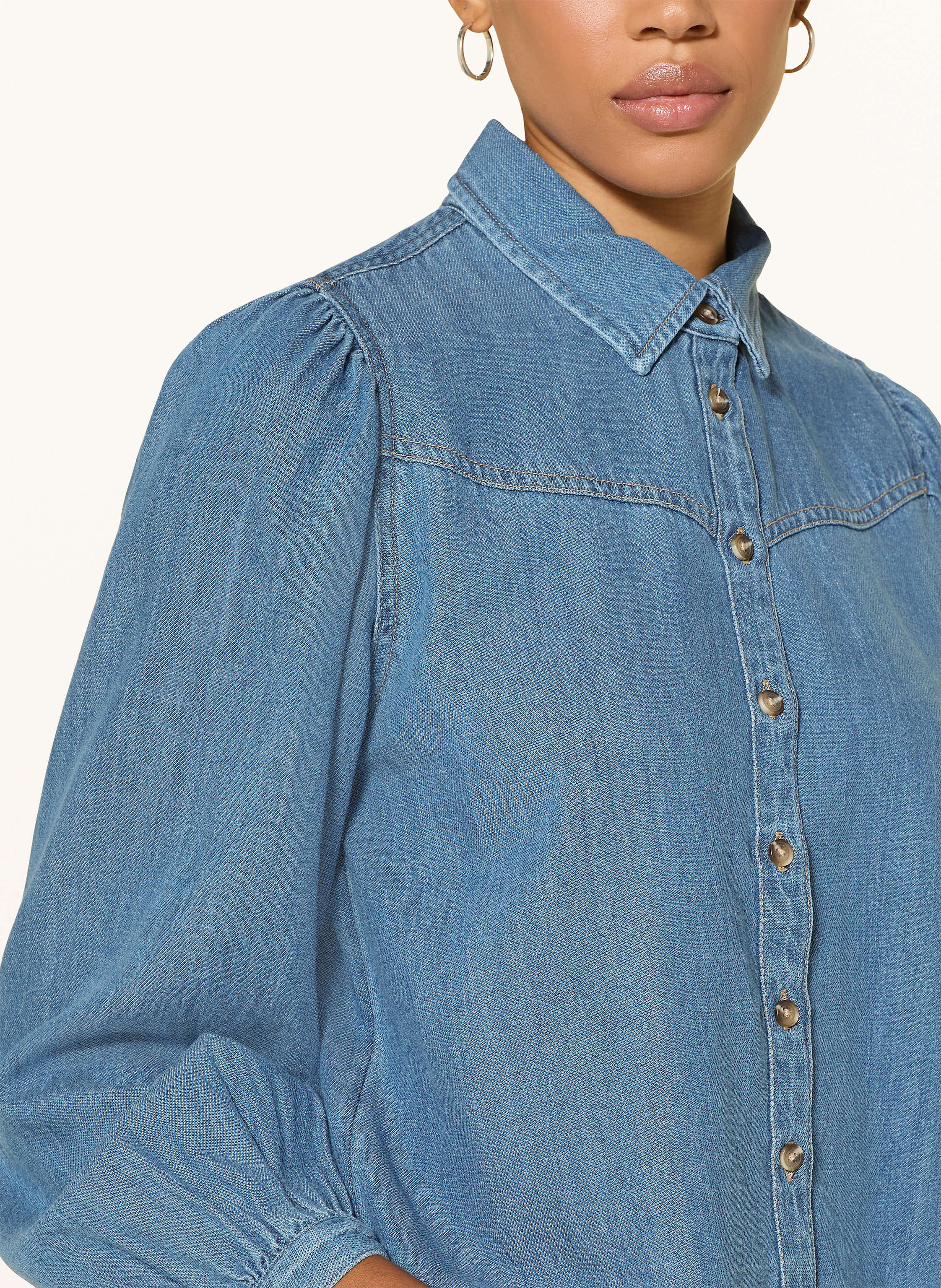 Thumbnail - Levi's® Jeansbluse Journey Mit Rüschen blau