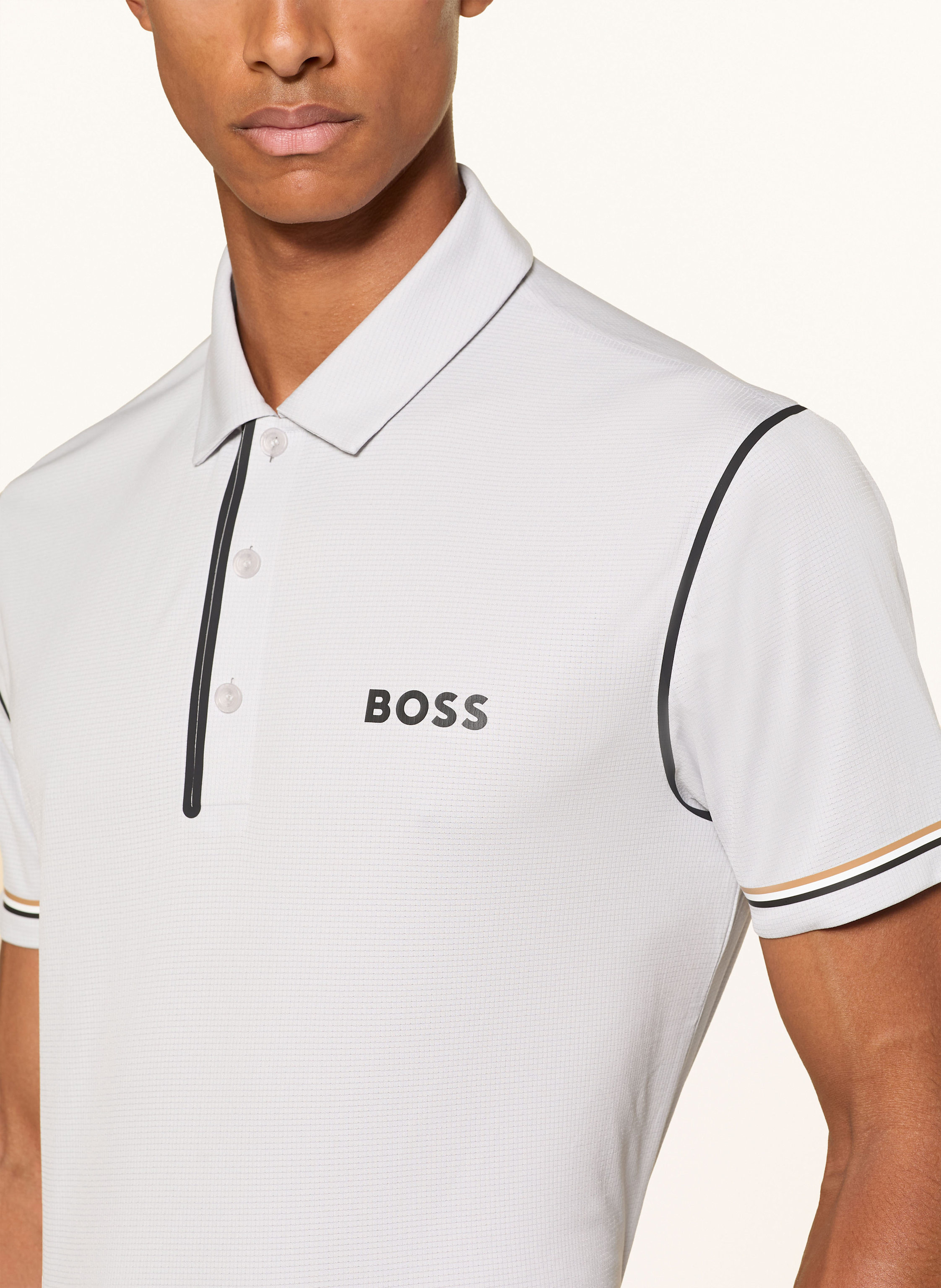 Thumbnail - Boss Funktions-Poloshirt Paddytech Goc grau