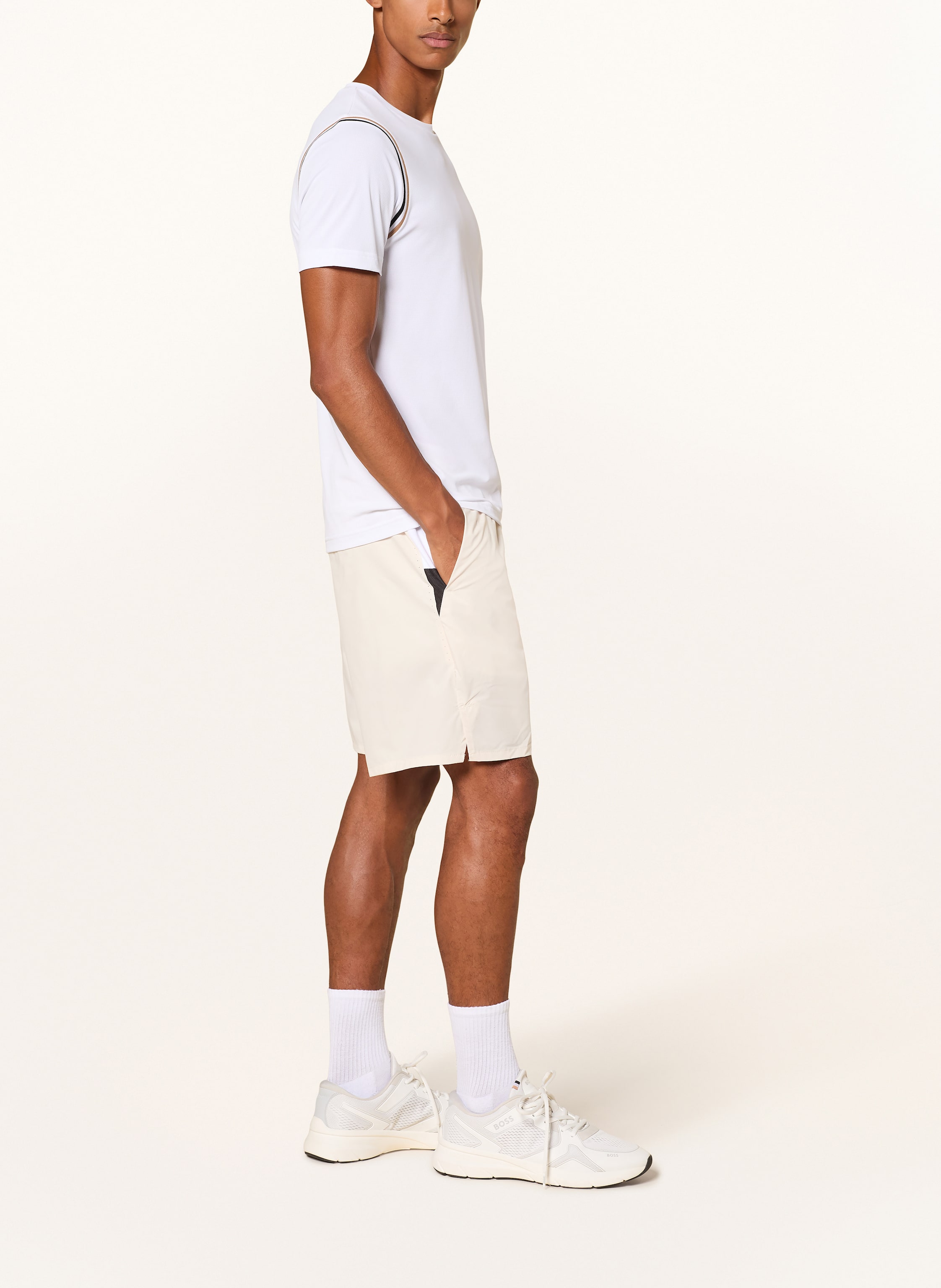 Thumbnail - Boss Tennisshorts T-Match beige