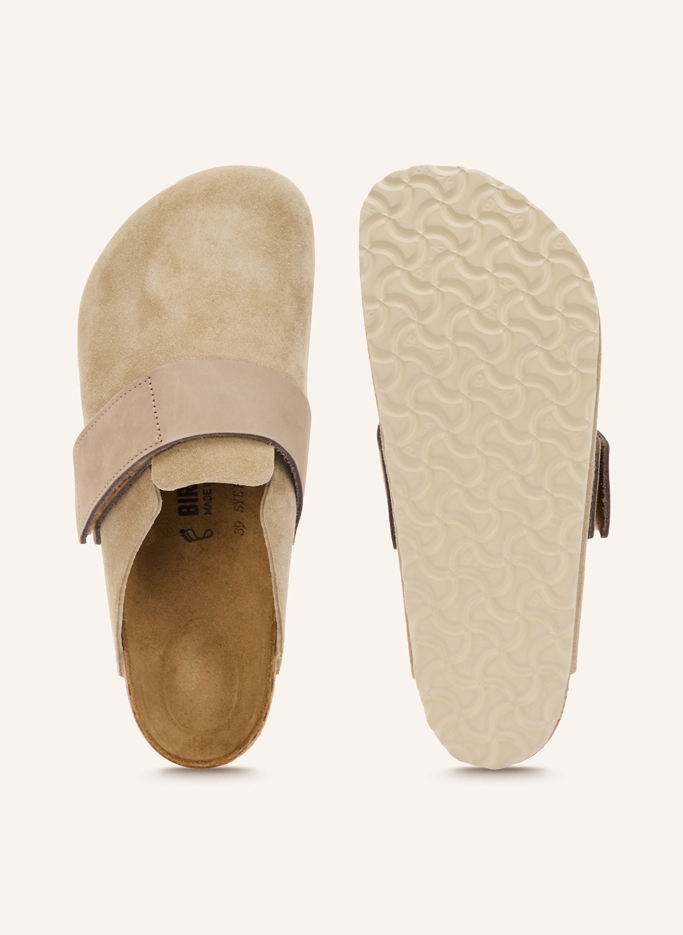 Thumbnail - Birkenstock Pantoletten Loma beige