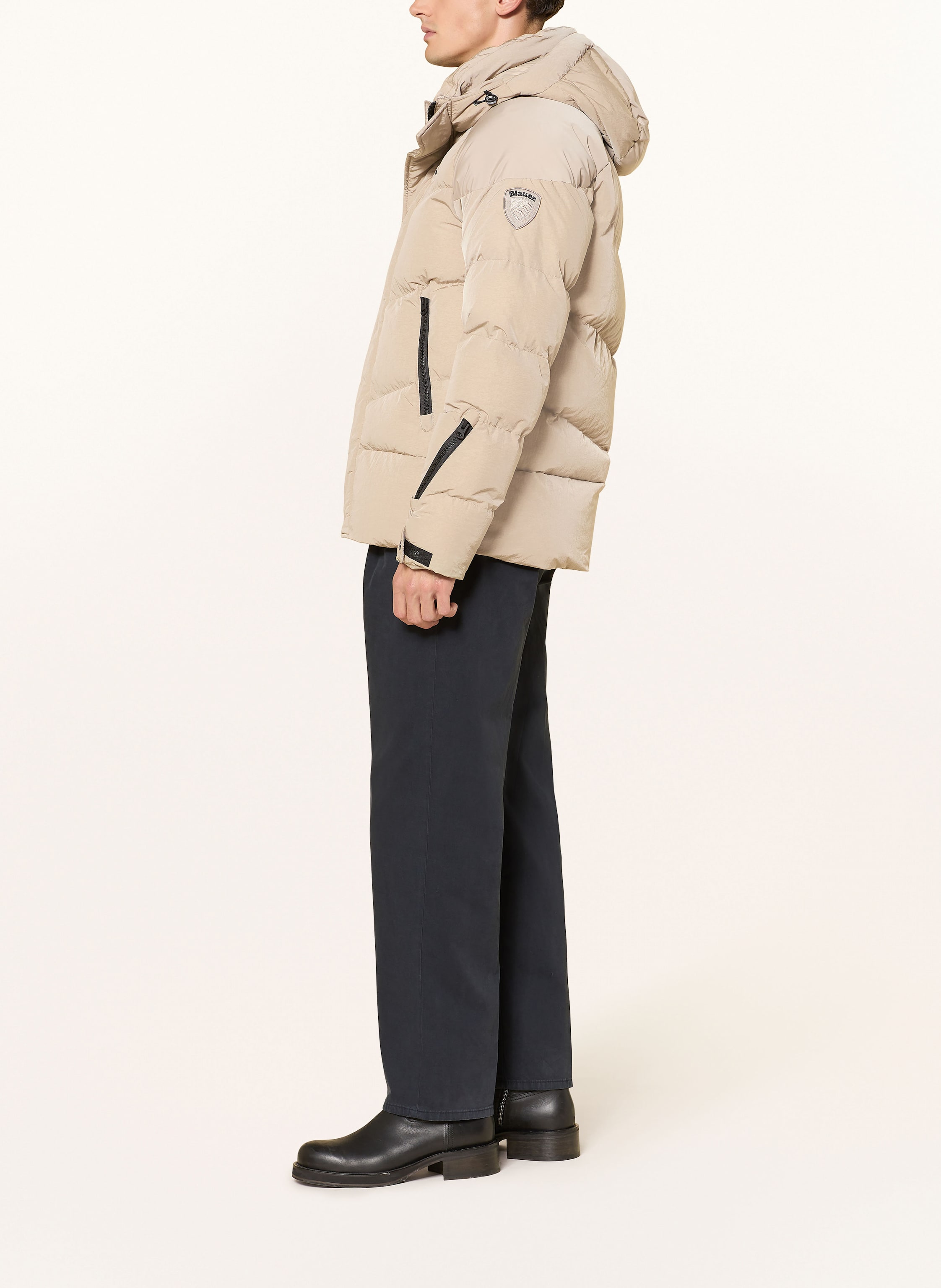 Thumbnail - Blauer Steppjacke Crown Mit Dupont™ Sorona®-Isolierung beige