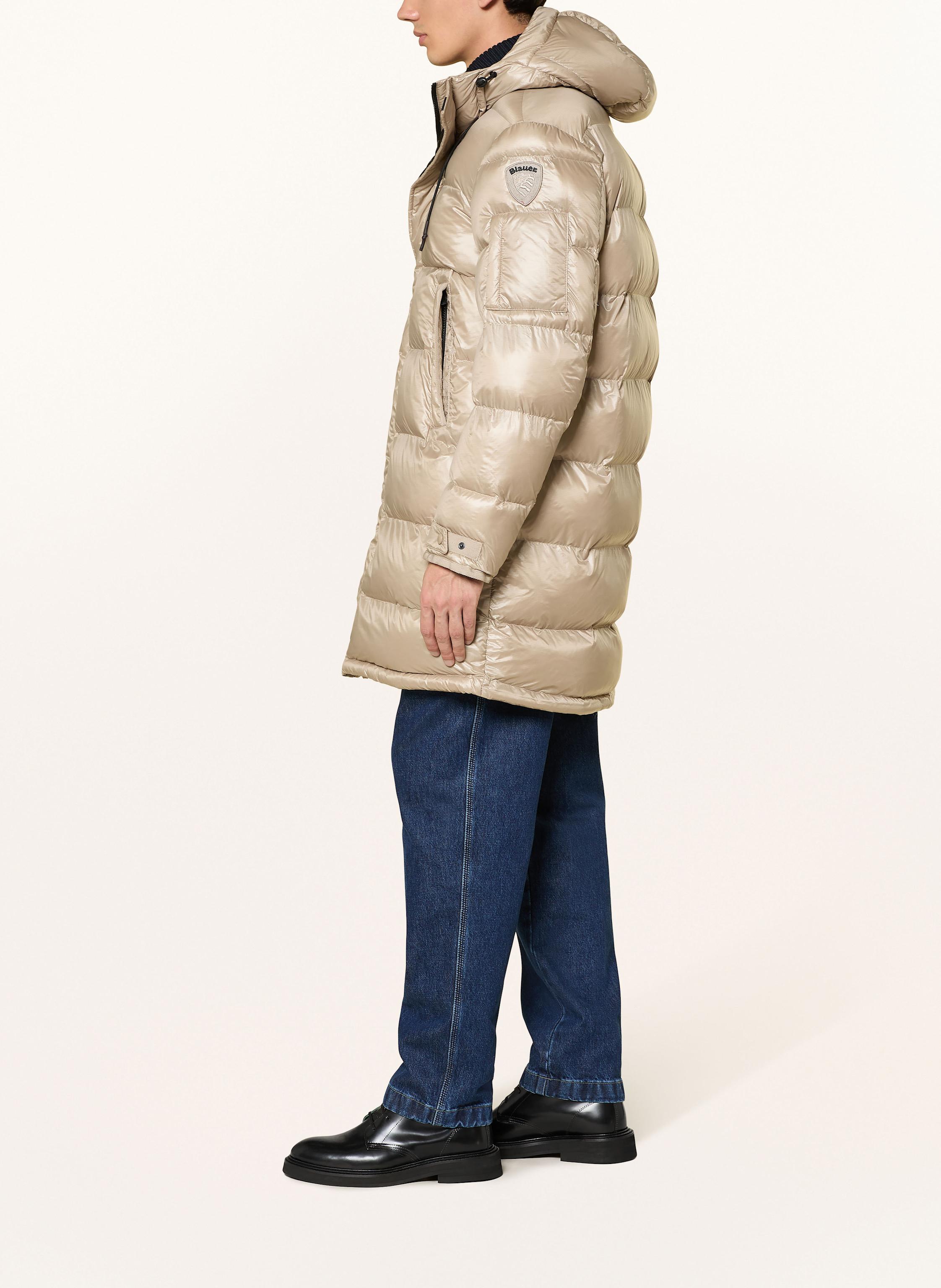 Thumbnail - Blauer Steppmantel Aldrich beige