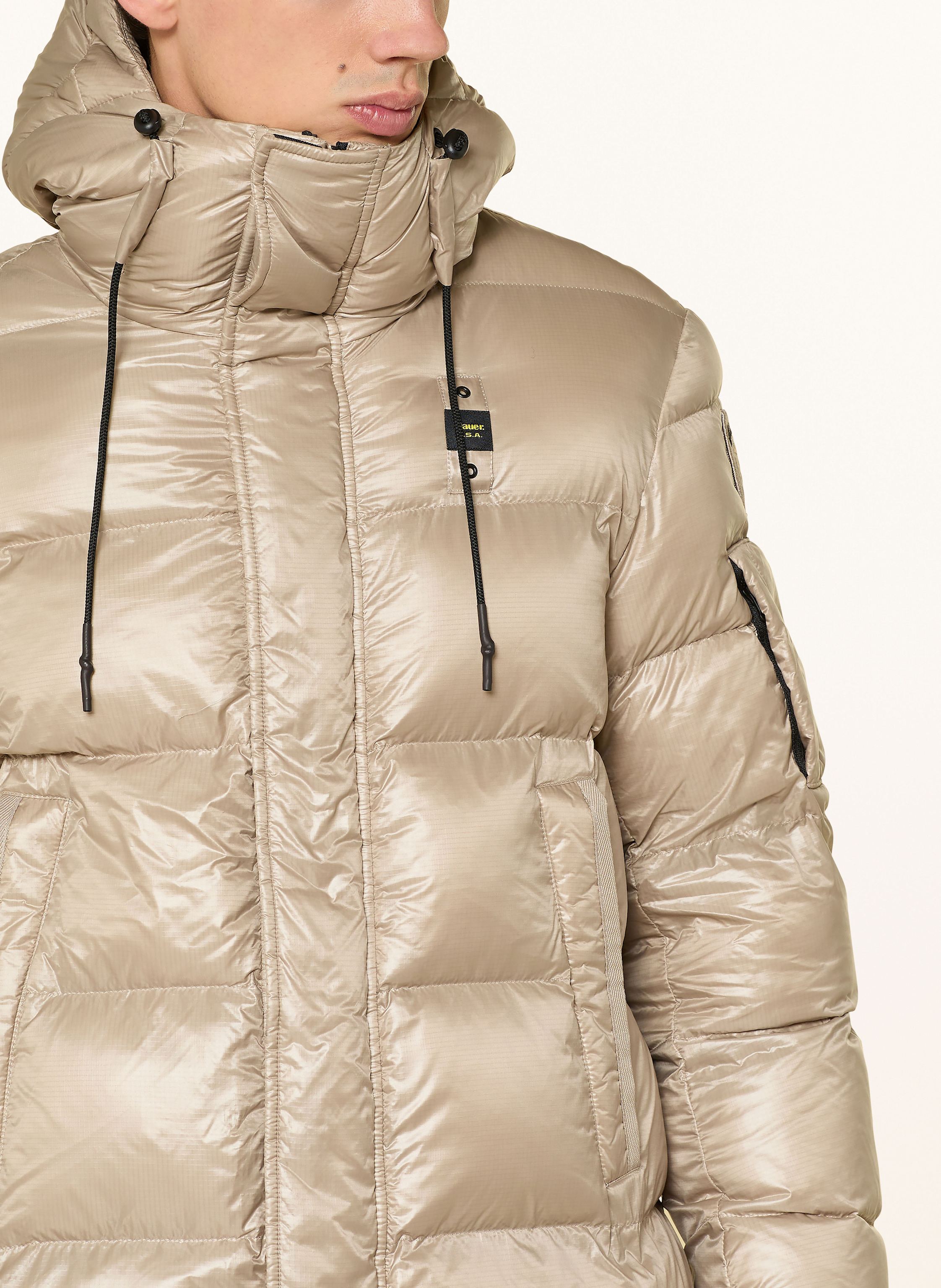 Thumbnail - Blauer Steppmantel Aldrich beige