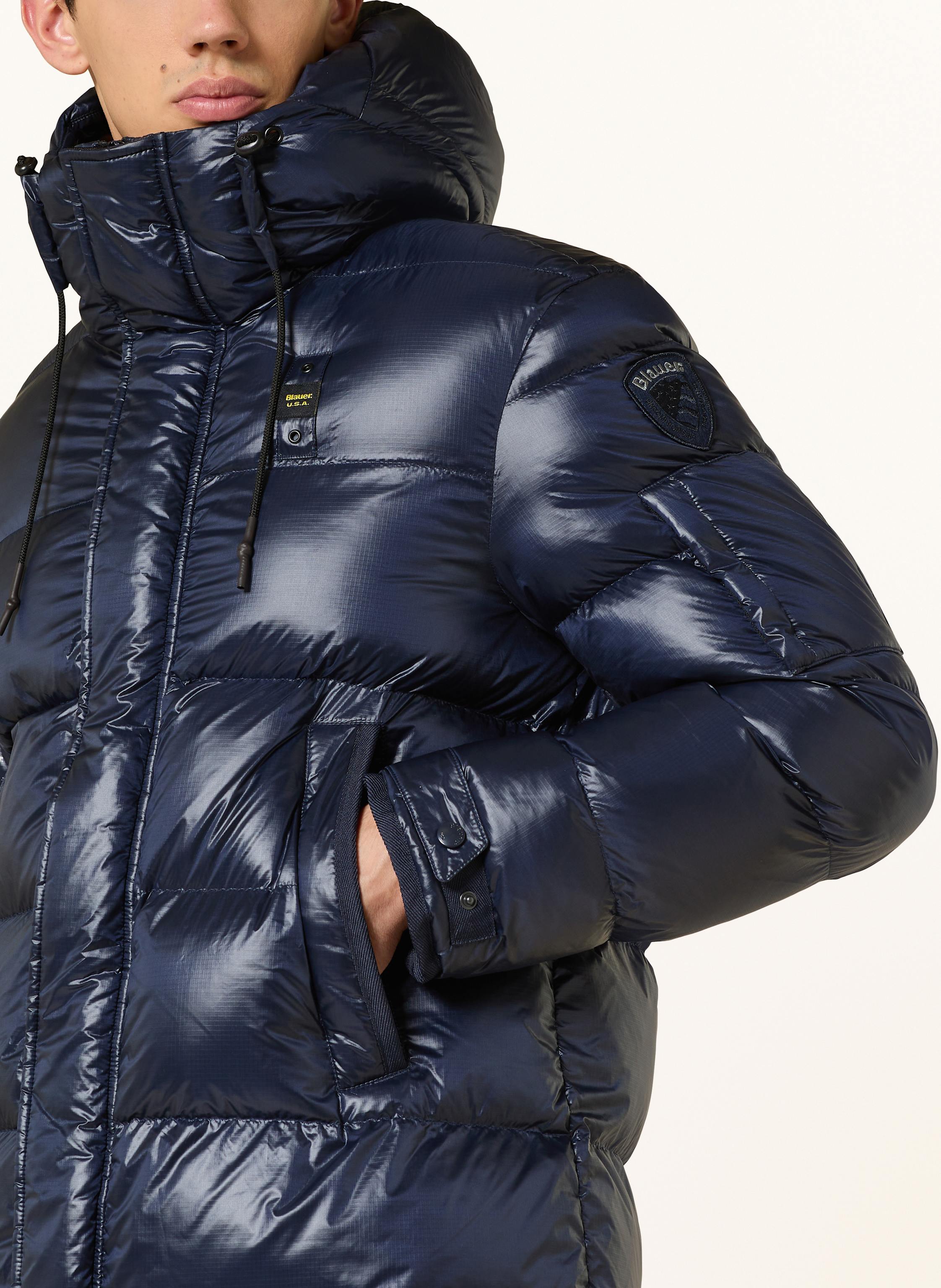 Thumbnail - Blauer Steppmantel Aldrich blau