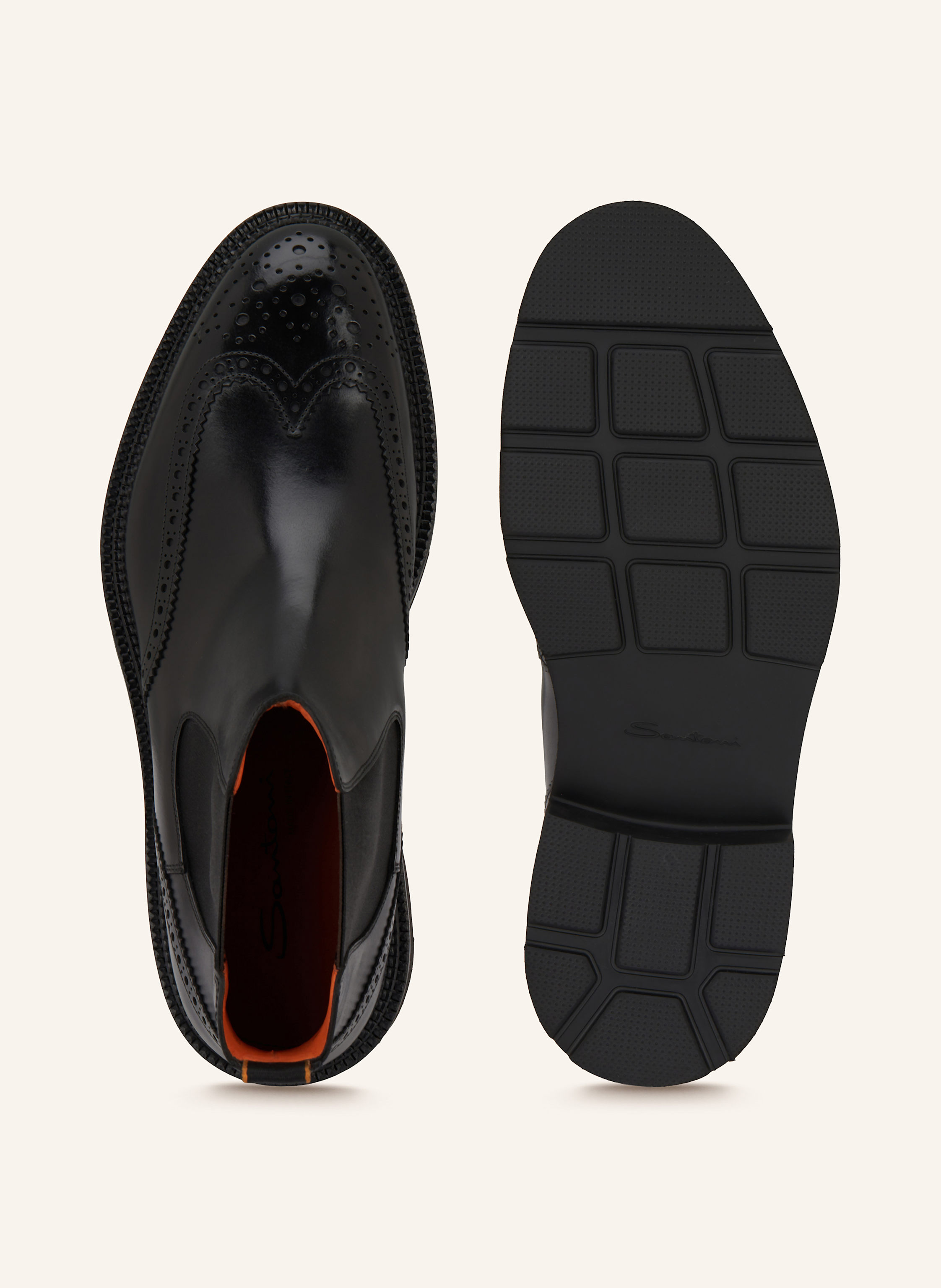 Thumbnail - Santoni Chelsea-Boots Kalamaboot schwarz