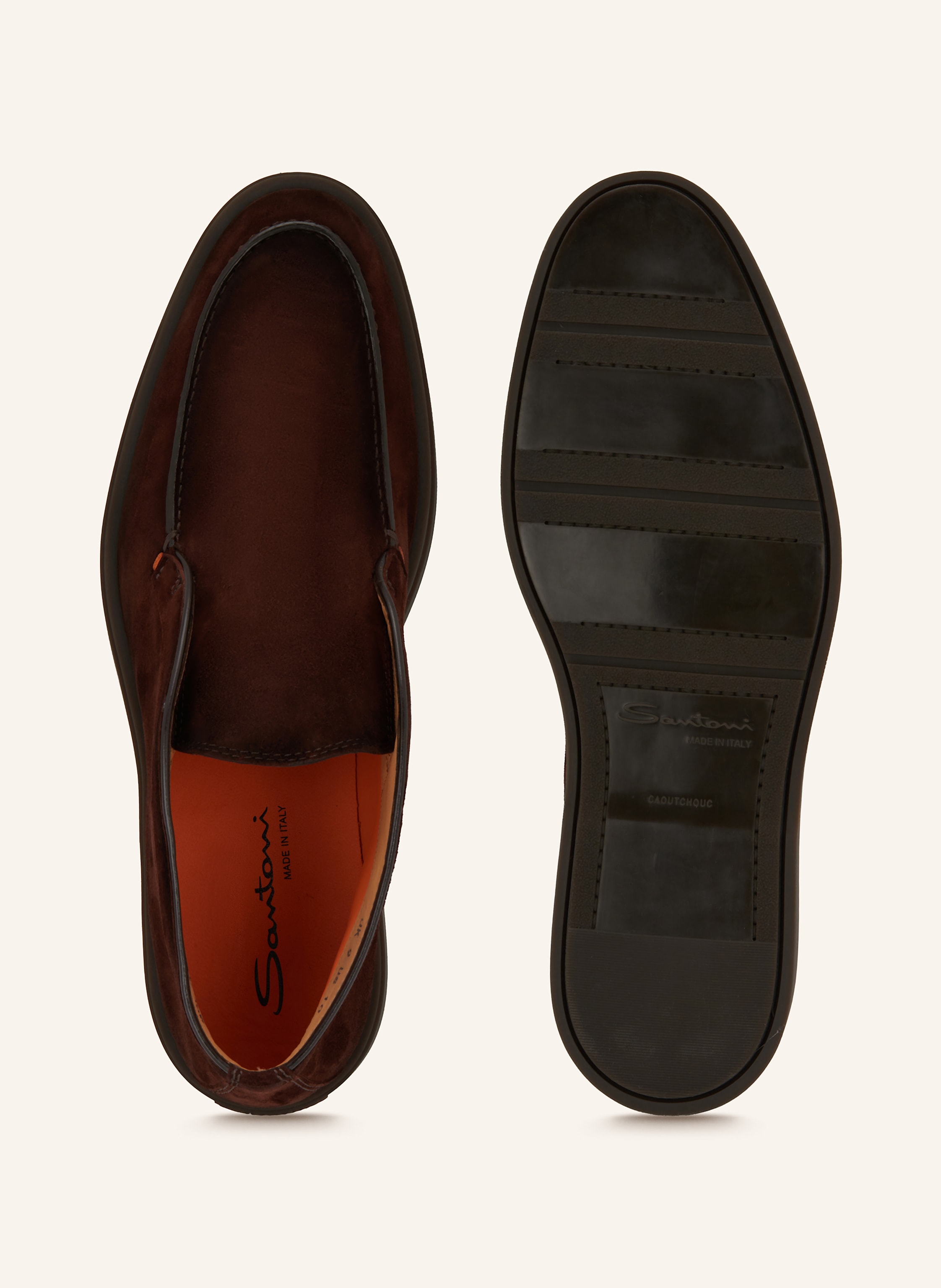 Thumbnail - Santoni Slip-On-Sneaker Dragon braun