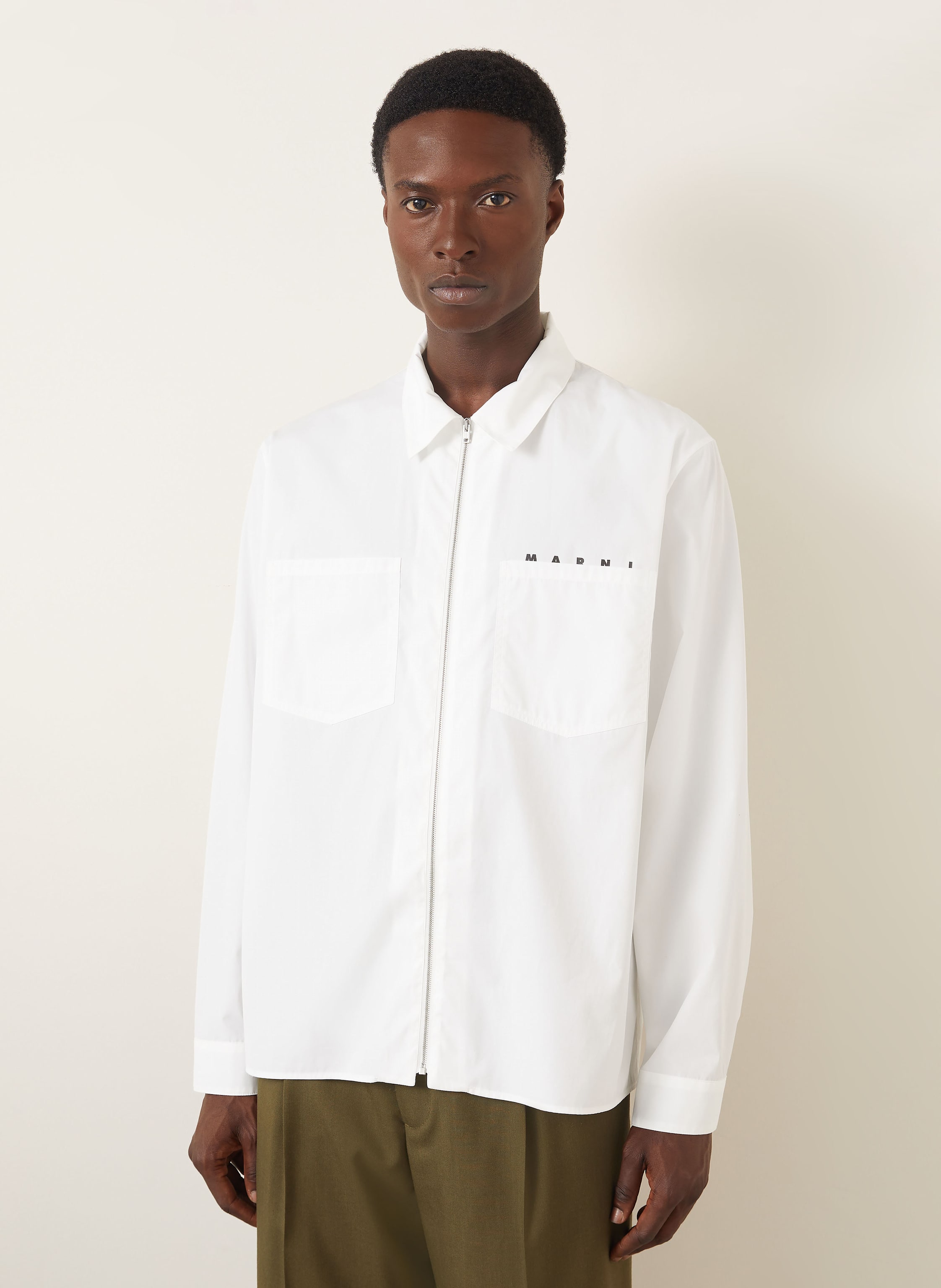 Thumbnail - Marni Hemd Comfort Fit weiss