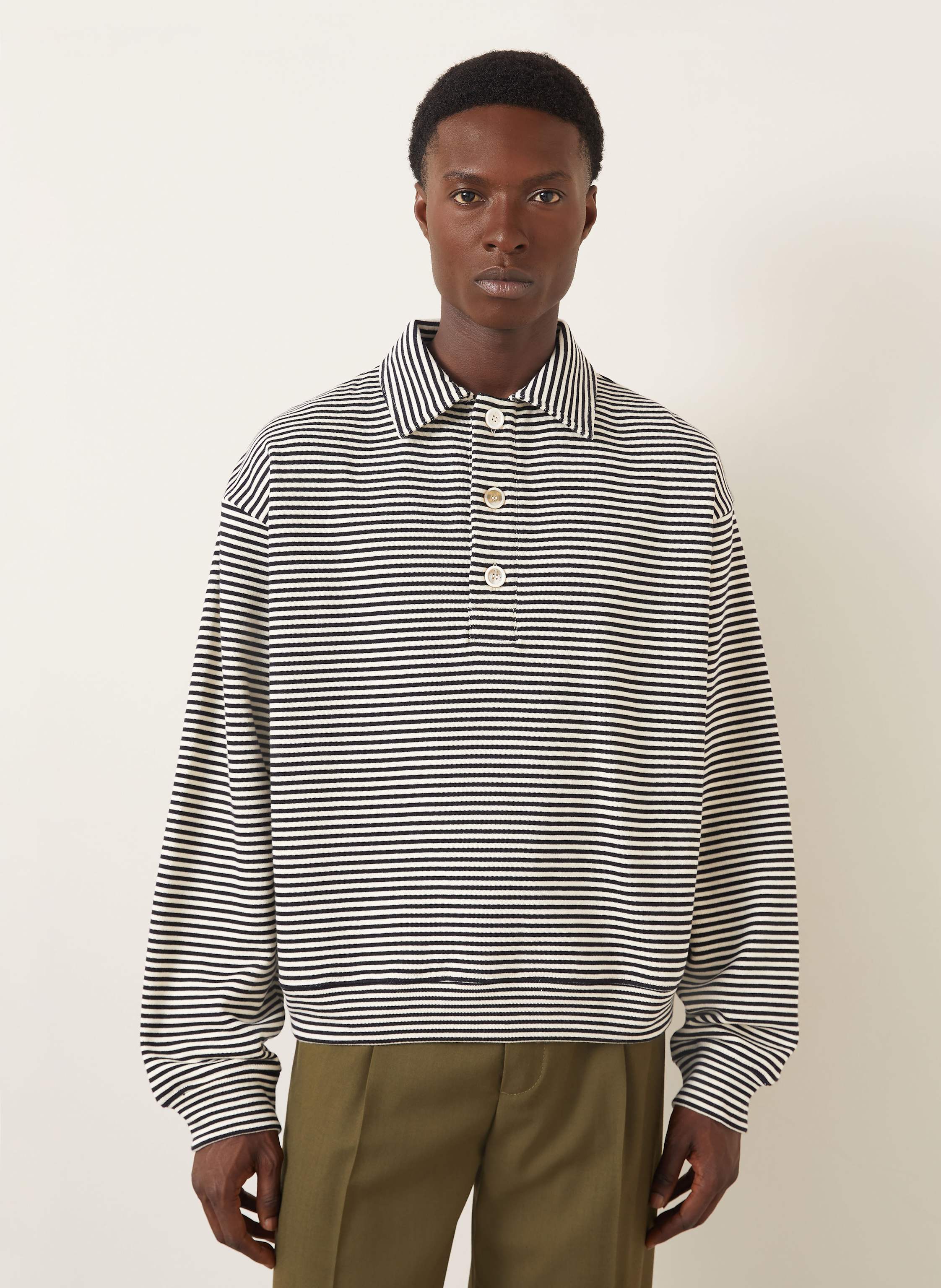 Thumbnail - Marni Sweat-Poloshirt schwarz