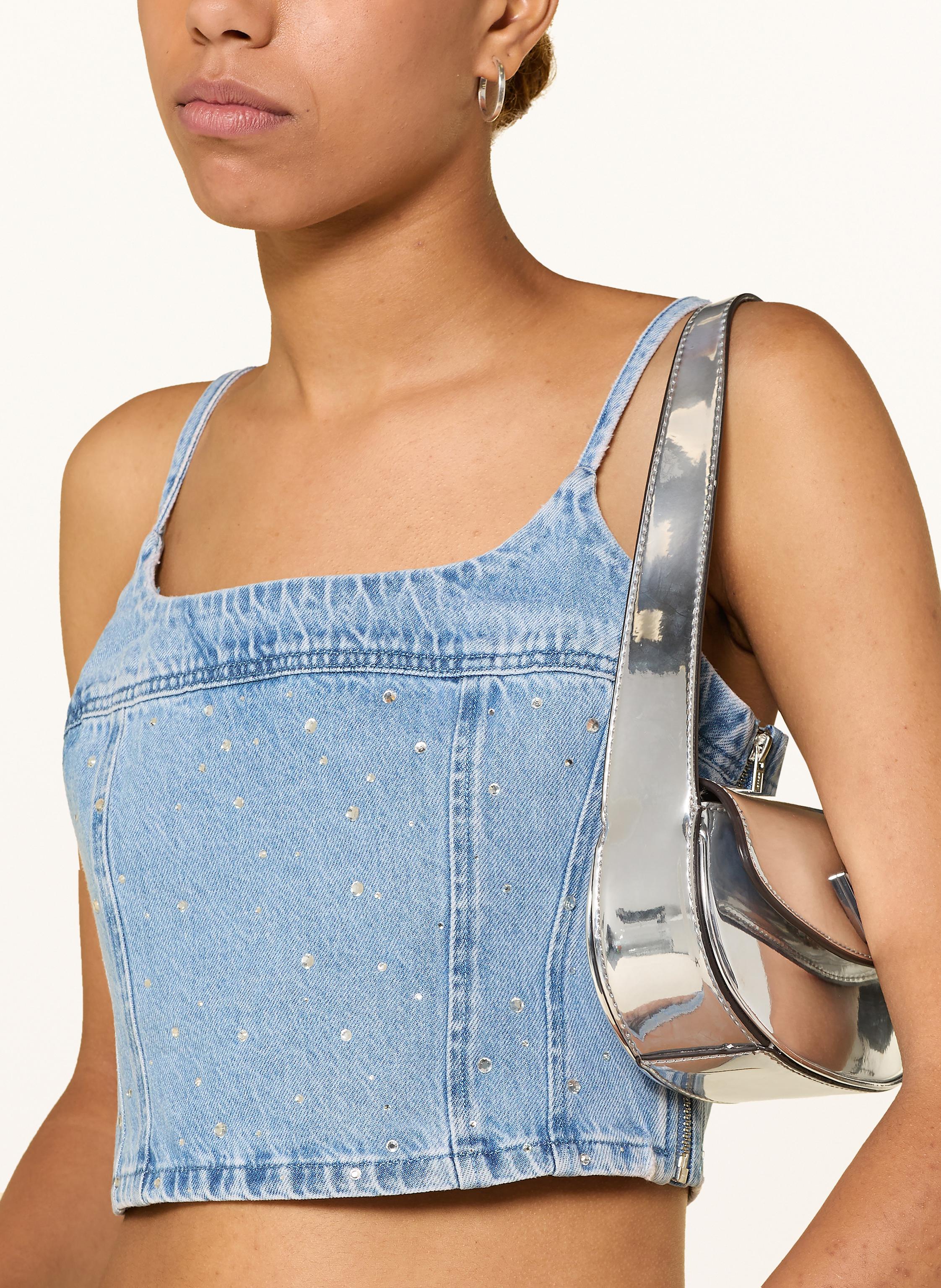 Thumbnail - Levi's® Cropped-Jeanstop Jadine Mit Schmucksteinen blau