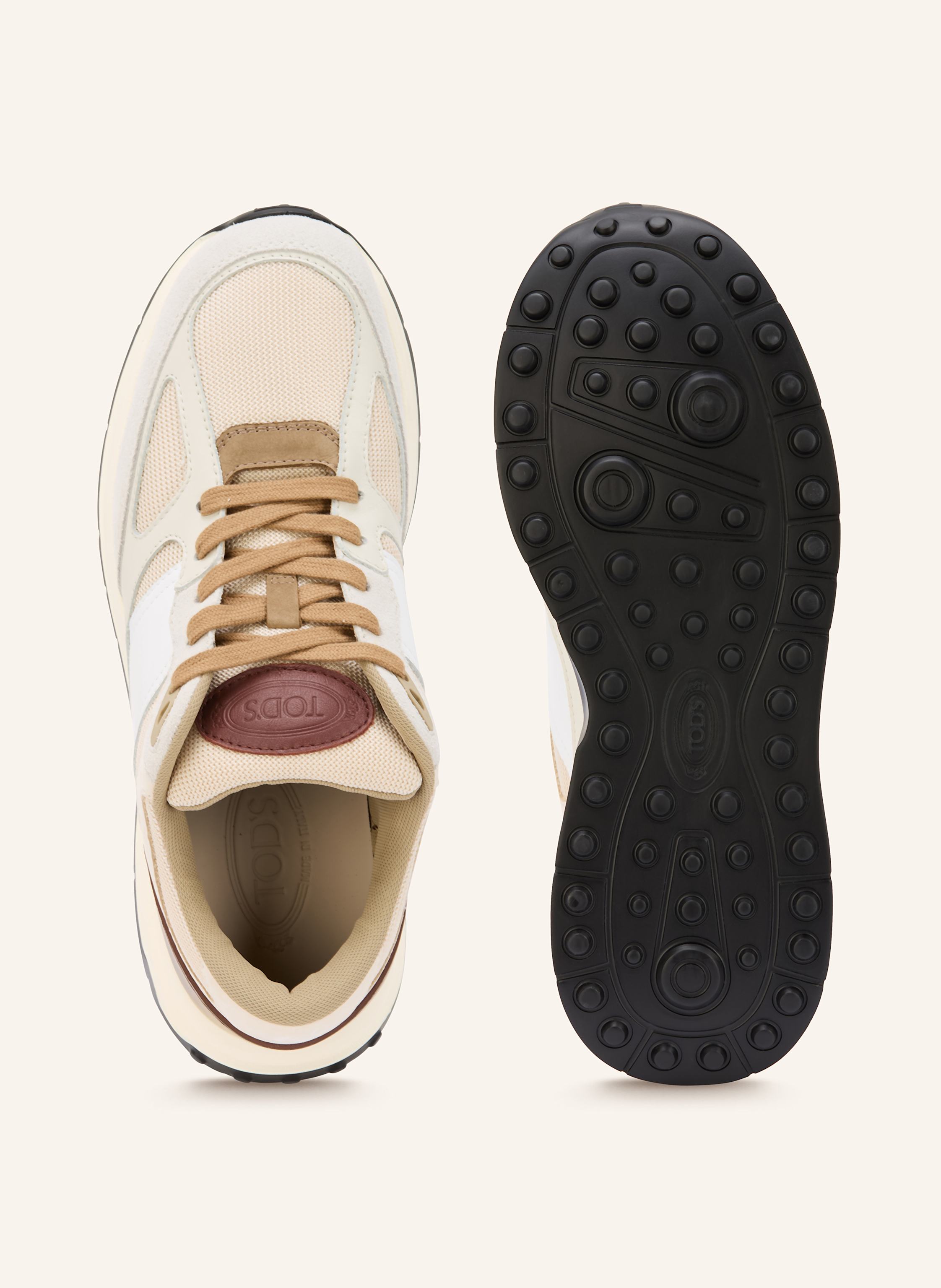 Thumbnail - Tod's Sneaker Running Mid Volume 63k beige
