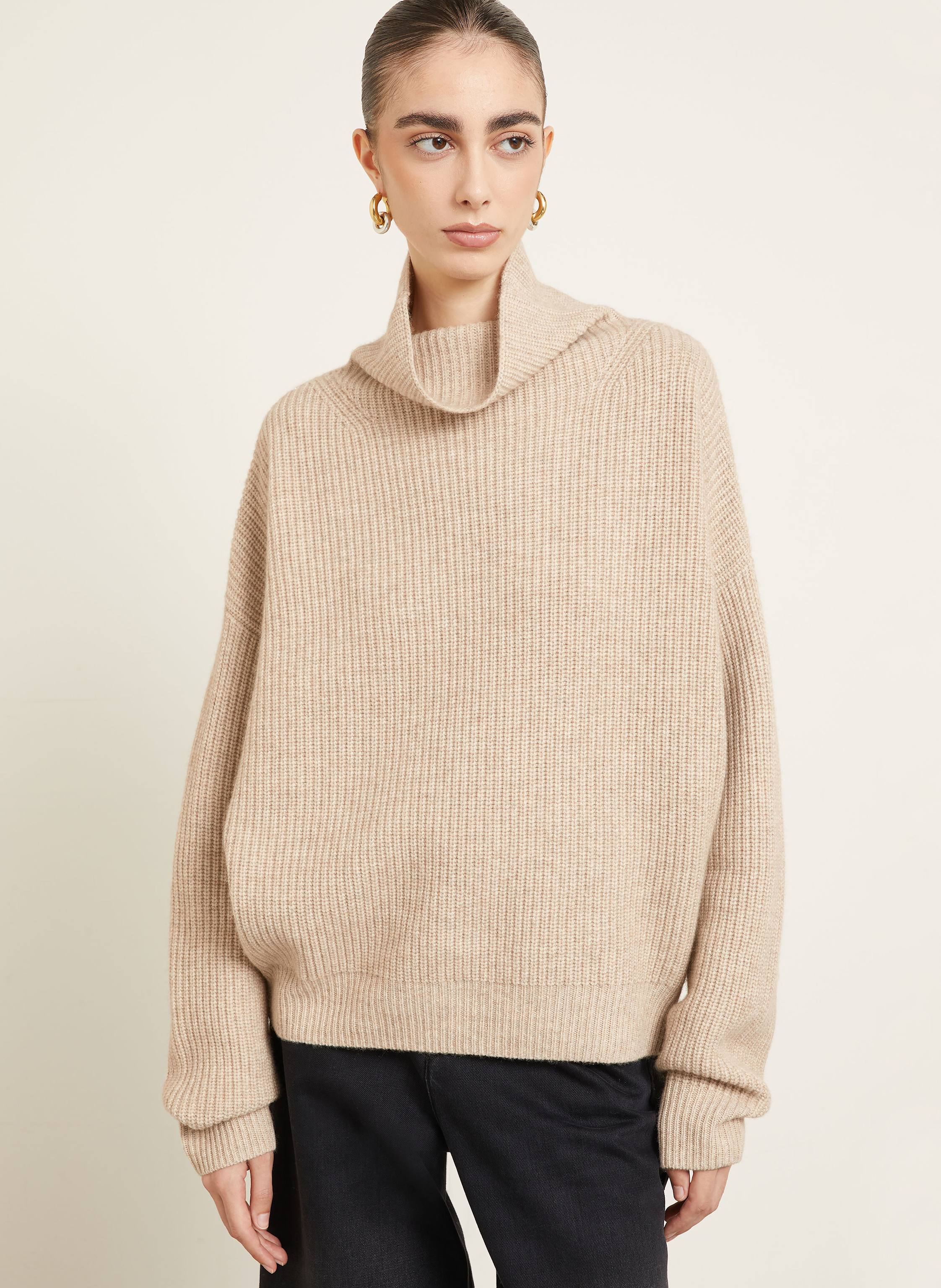 Thumbnail - Isabel Marant Pullover Brooke Mit Cashmere beige