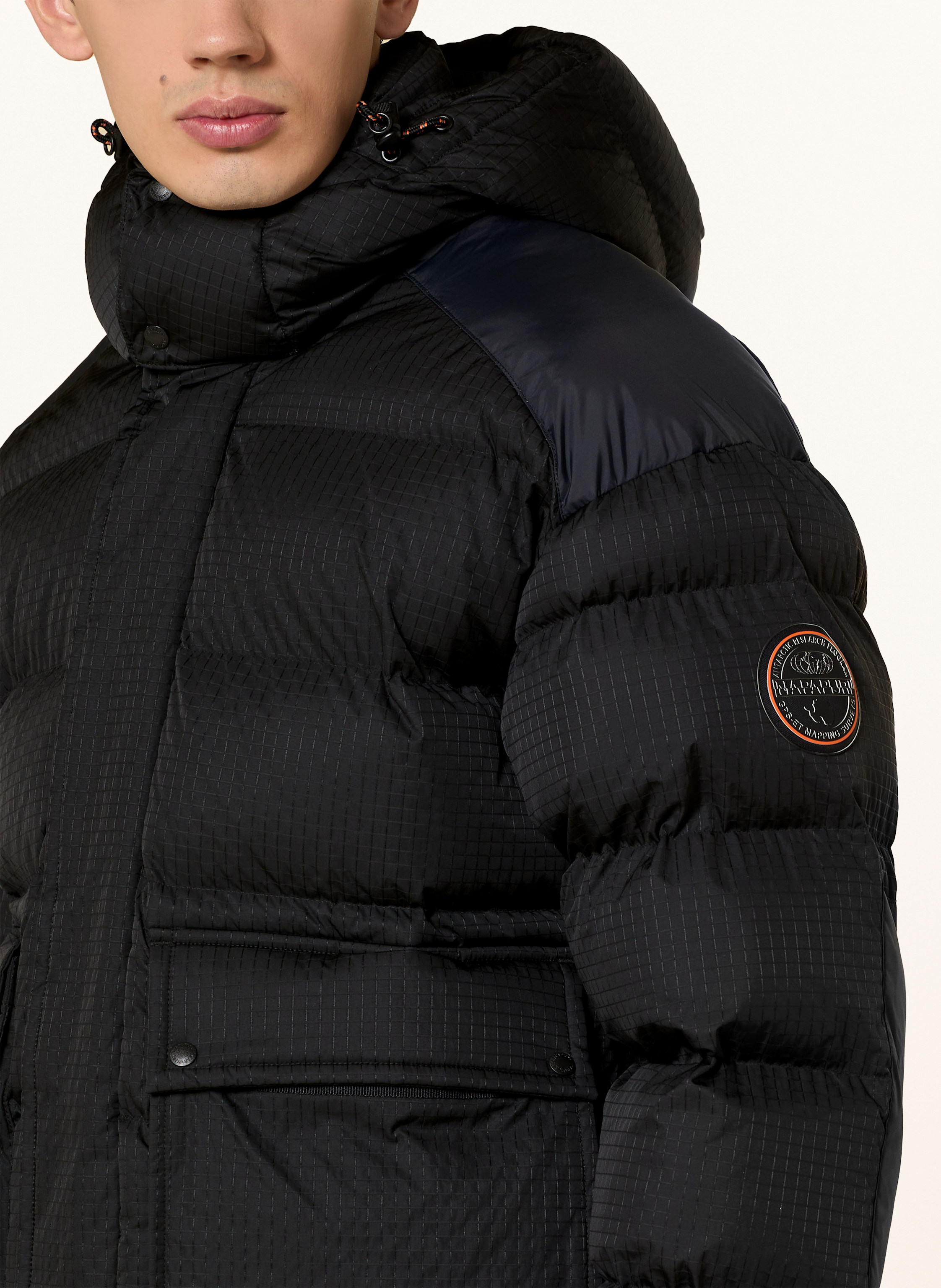 Thumbnail - Napapijri Steppjacke A-Gail Mit Abnehmbarer Kapuze schwarz