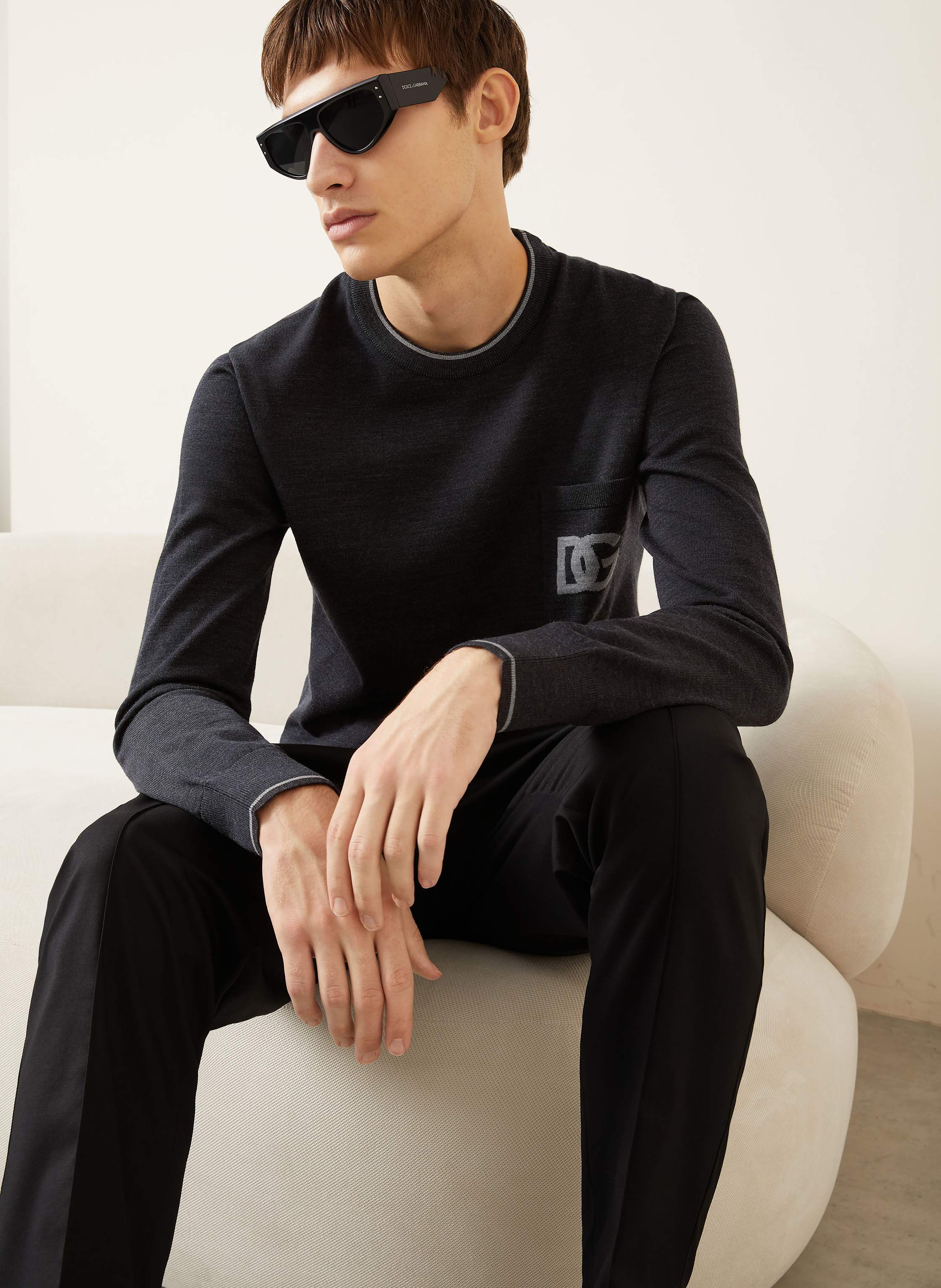 Thumbnail - Dolce & Gabbana Pullover grau