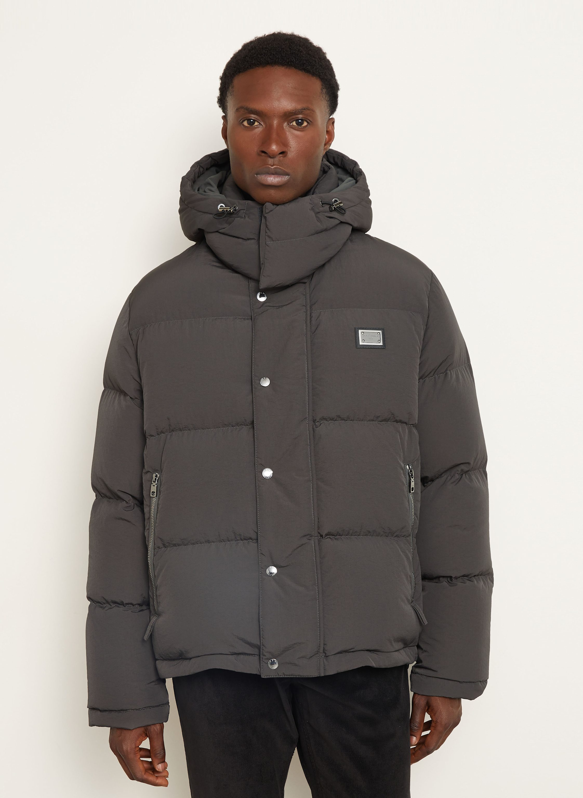 Thumbnail - Dolce & Gabbana Daunenjacke grau