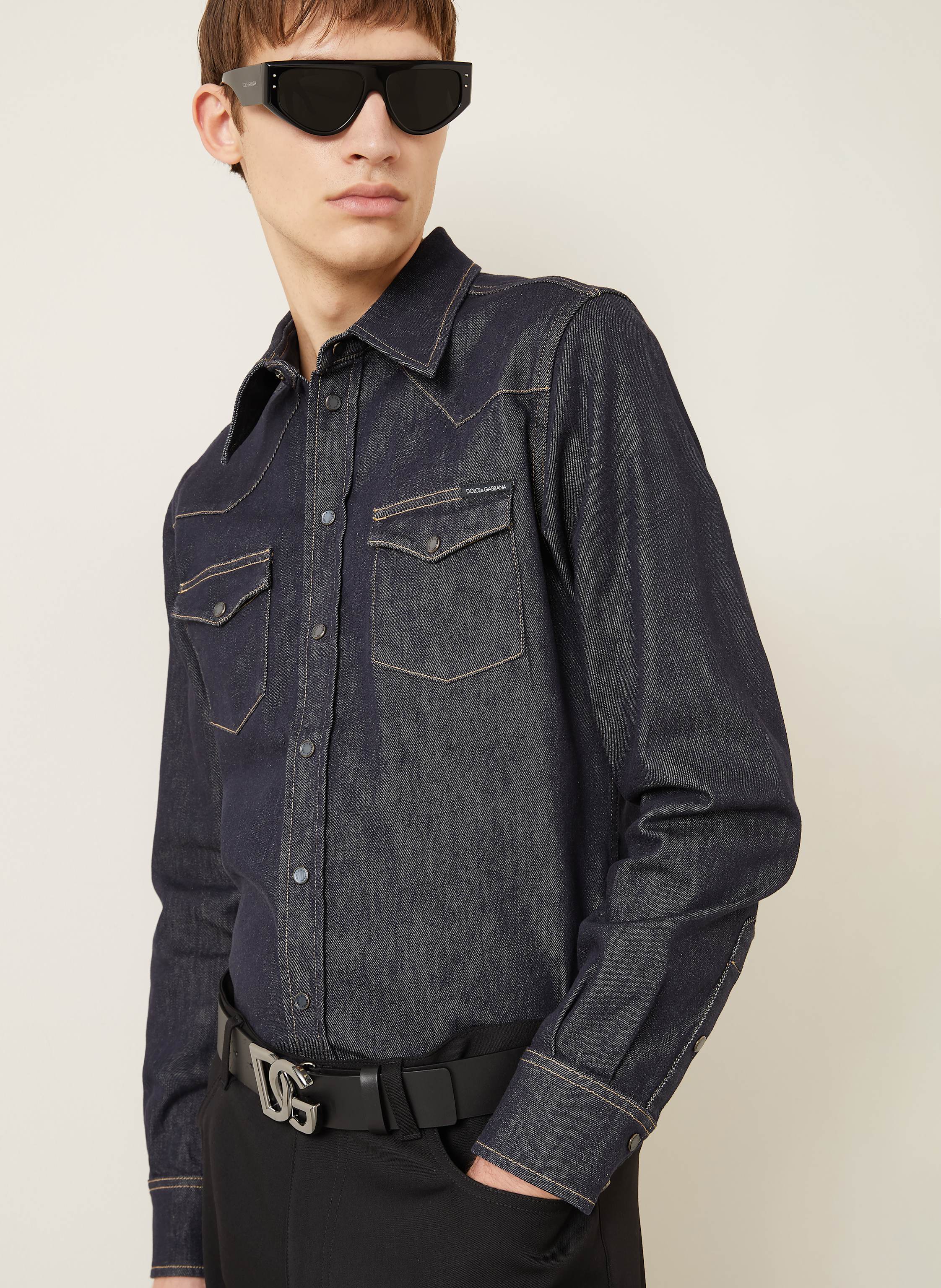 Thumbnail - Dolce & Gabbana Jeanshemd Slim Fit blau