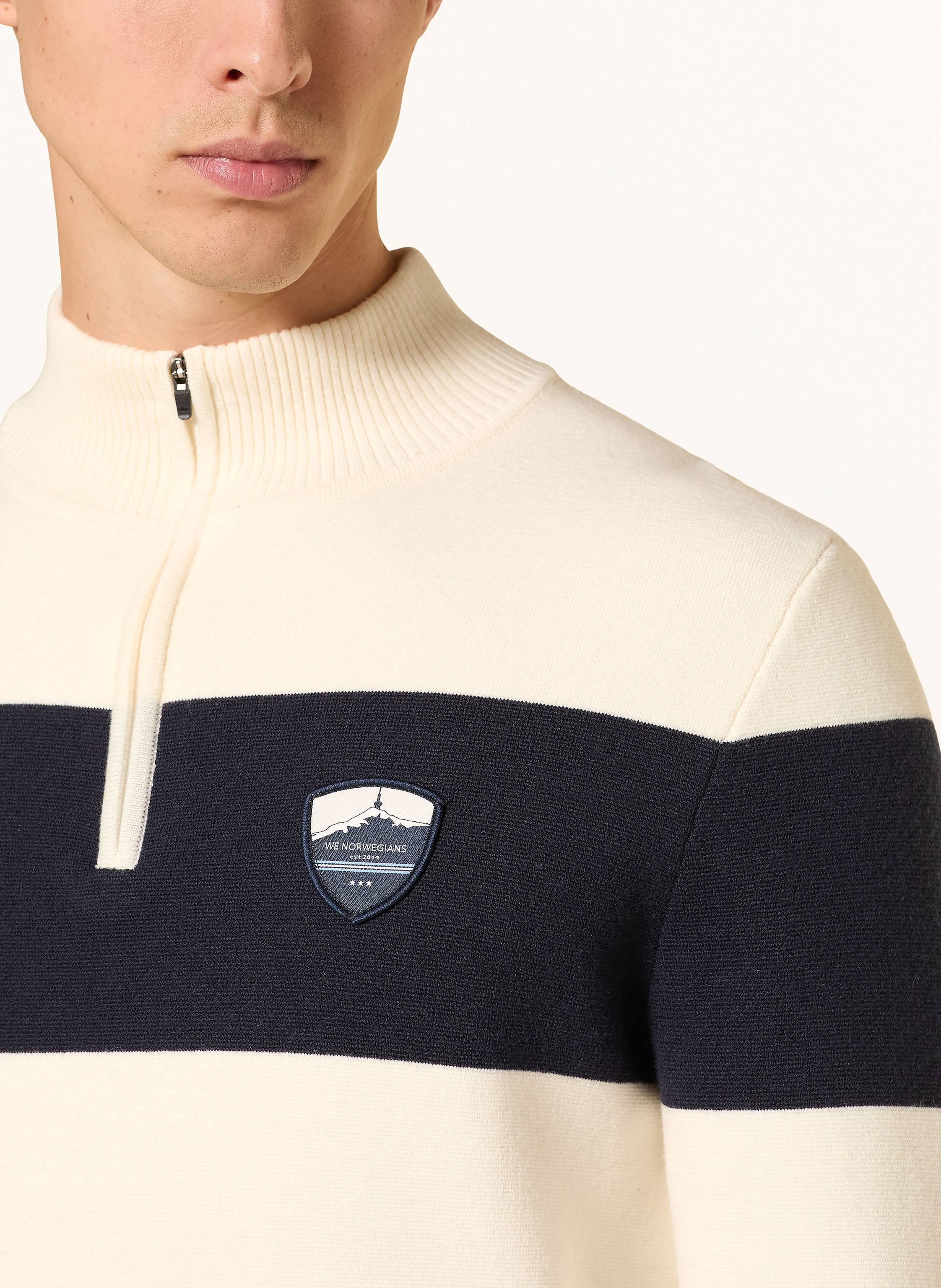 Thumbnail - We Norwegians Troyer Holmenkollen Mit Merinowolle weiss