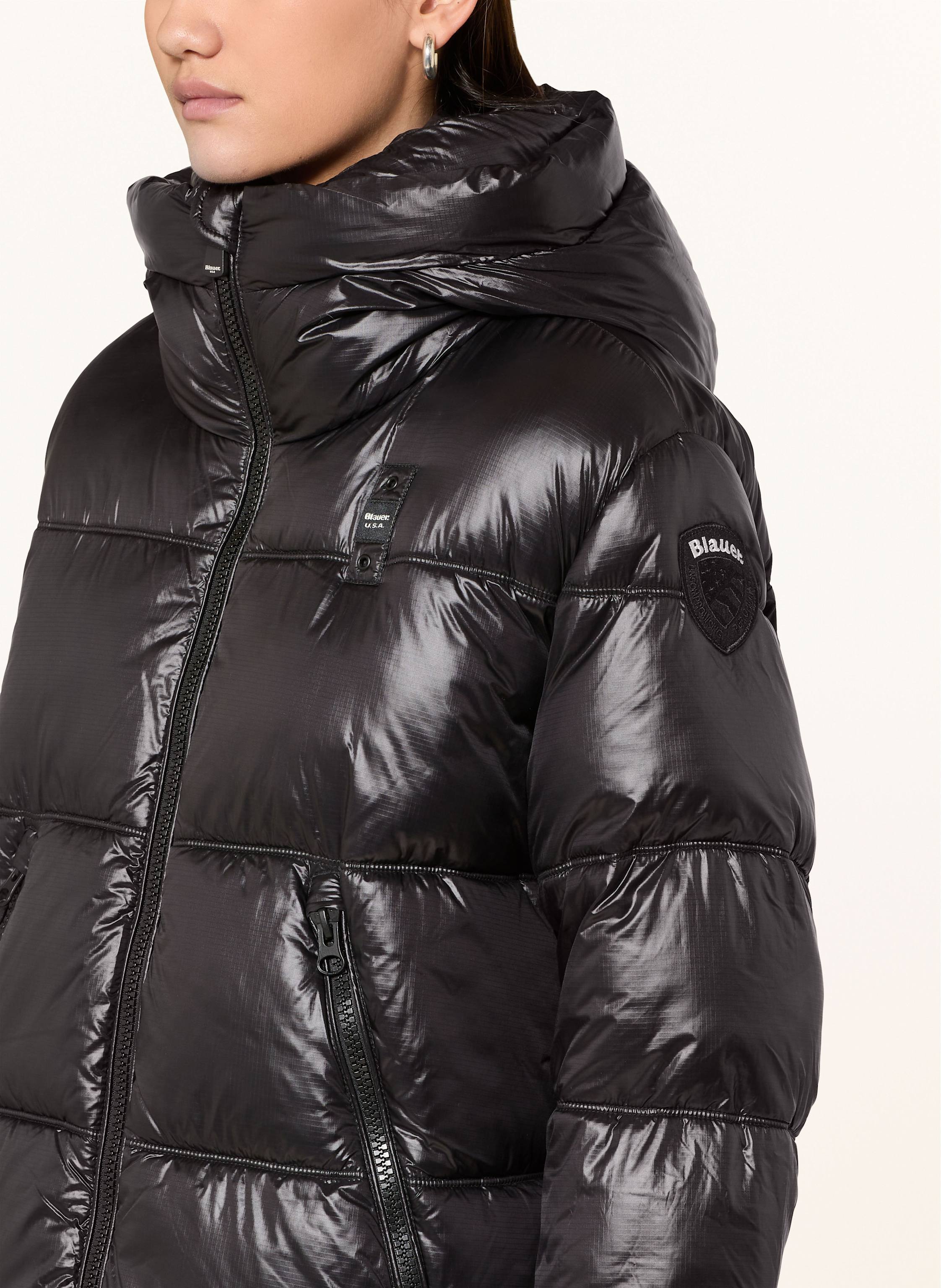 Thumbnail - Blauer Steppmantel Armory schwarz