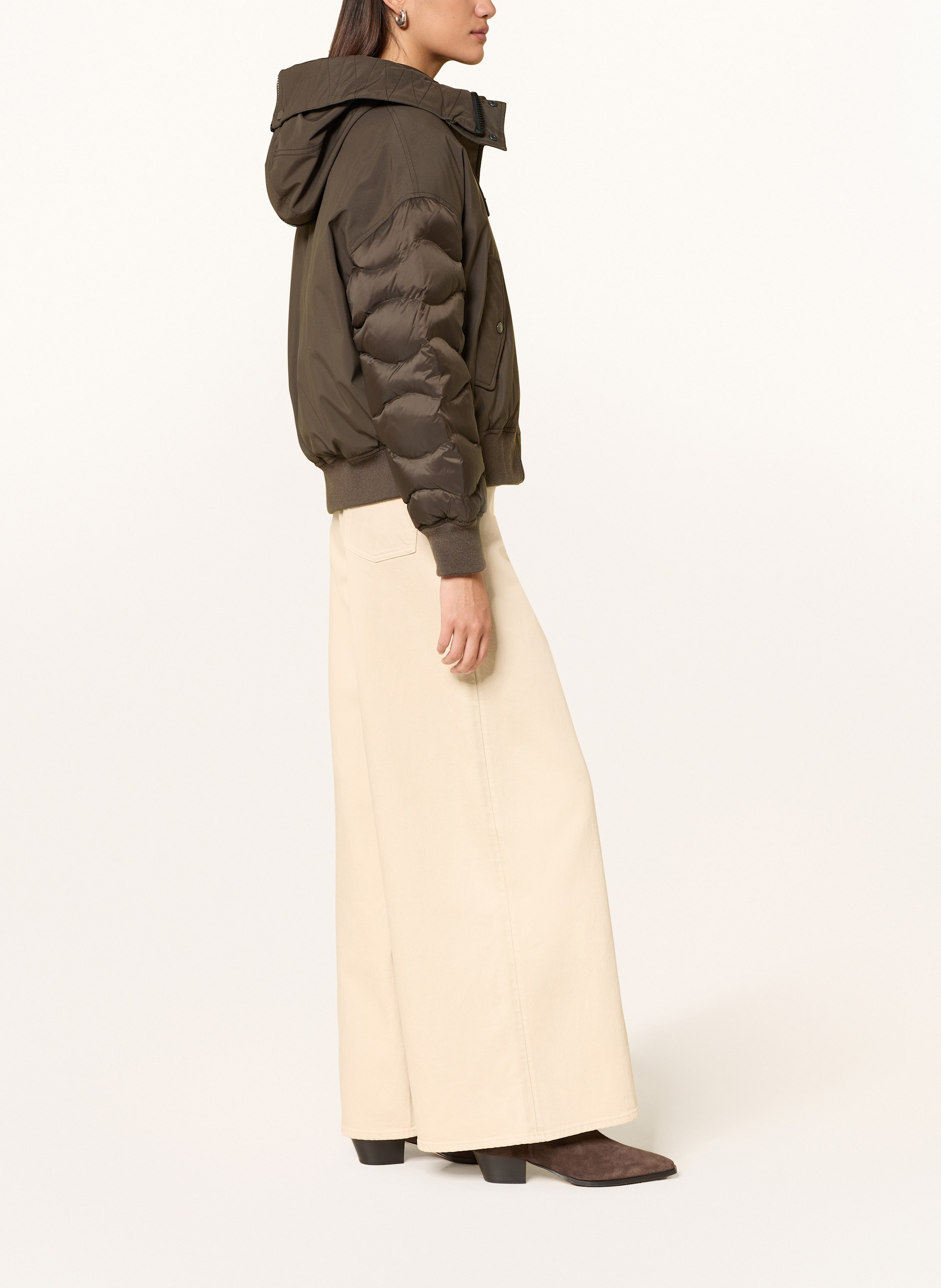 Thumbnail - Blauer Daunenjacke Harley braun