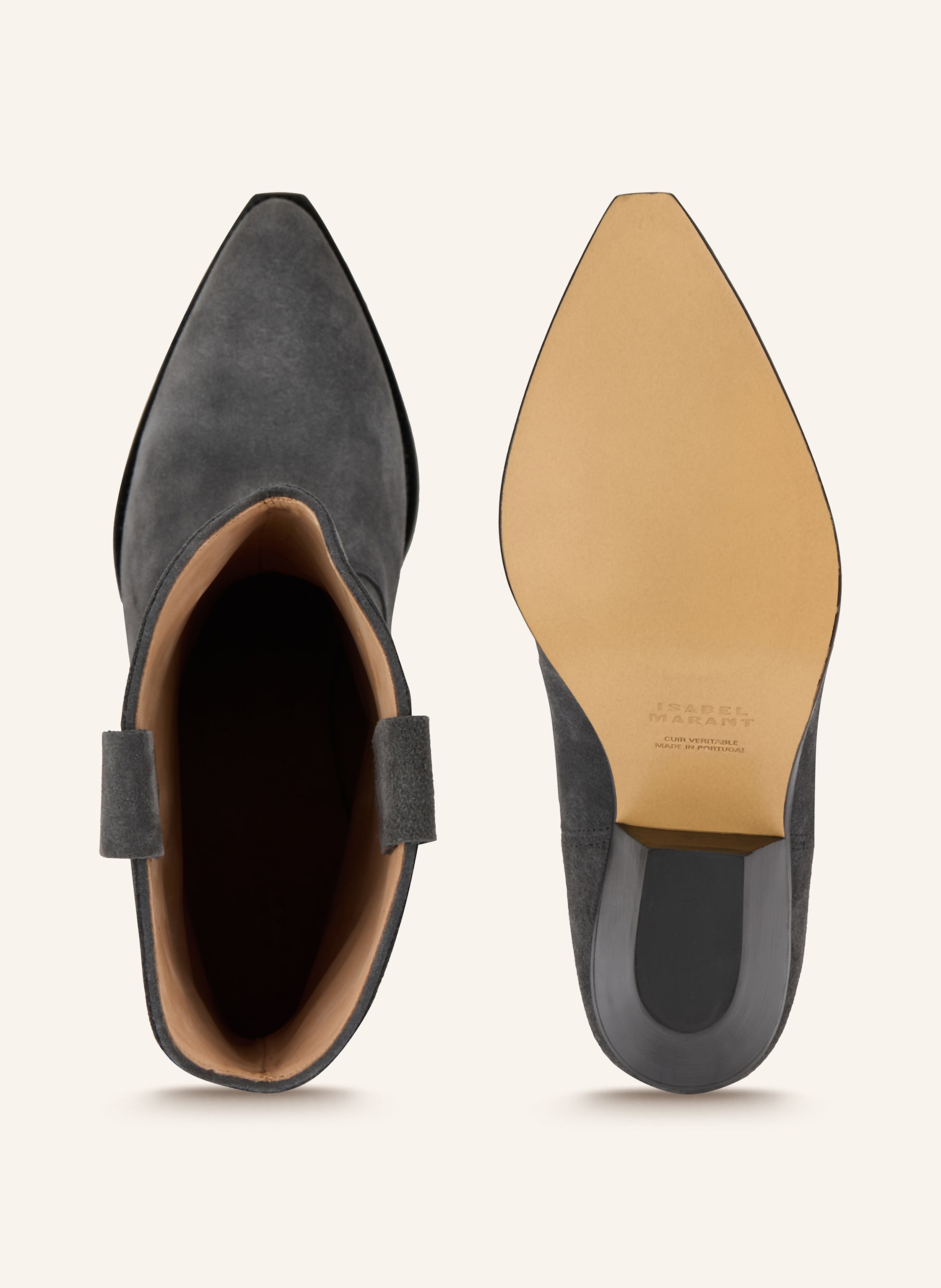 Thumbnail - Isabel Marant Cowboy Boots Duerto grau