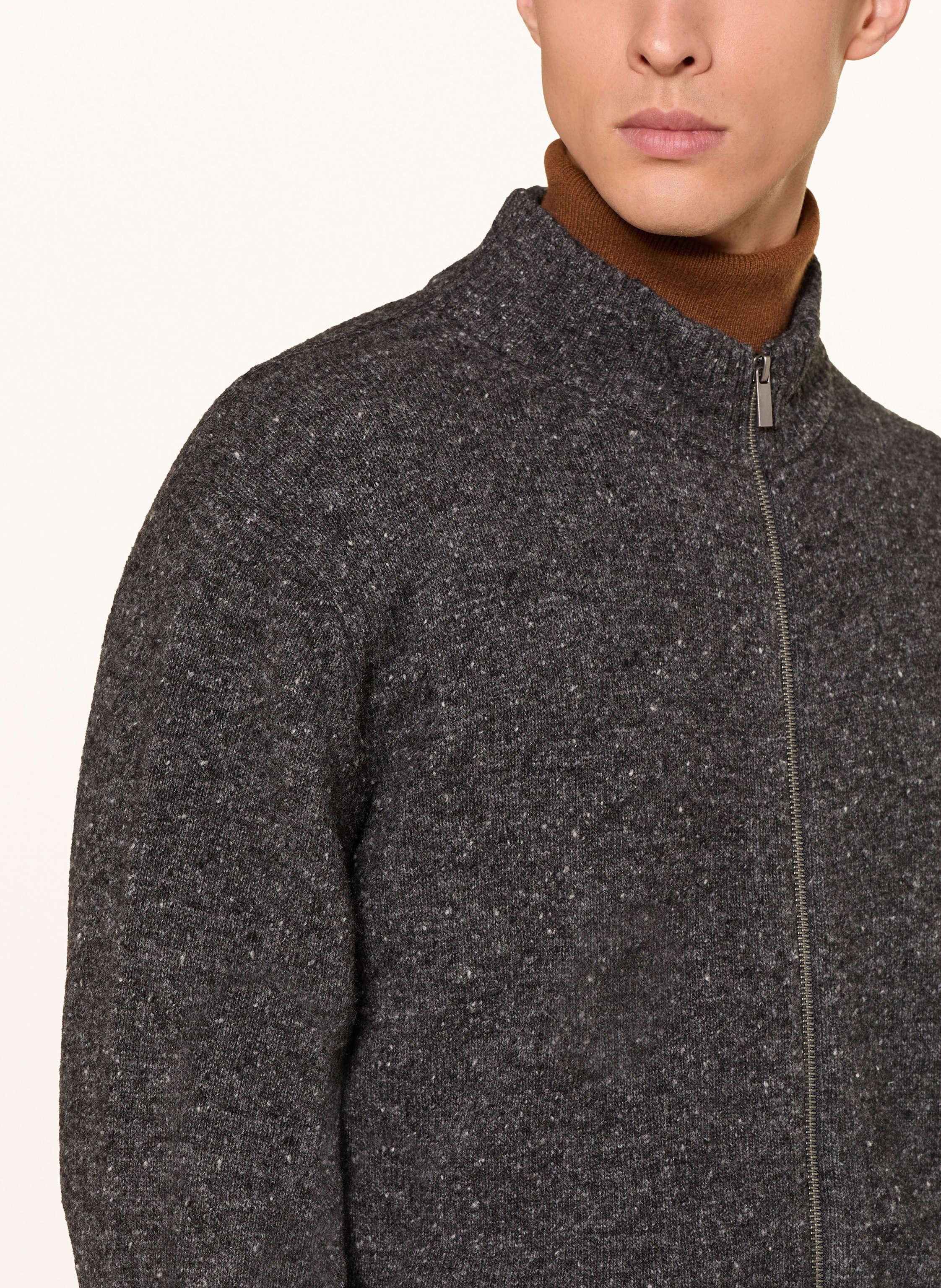 Thumbnail - Strokesman's Strickjacke grau