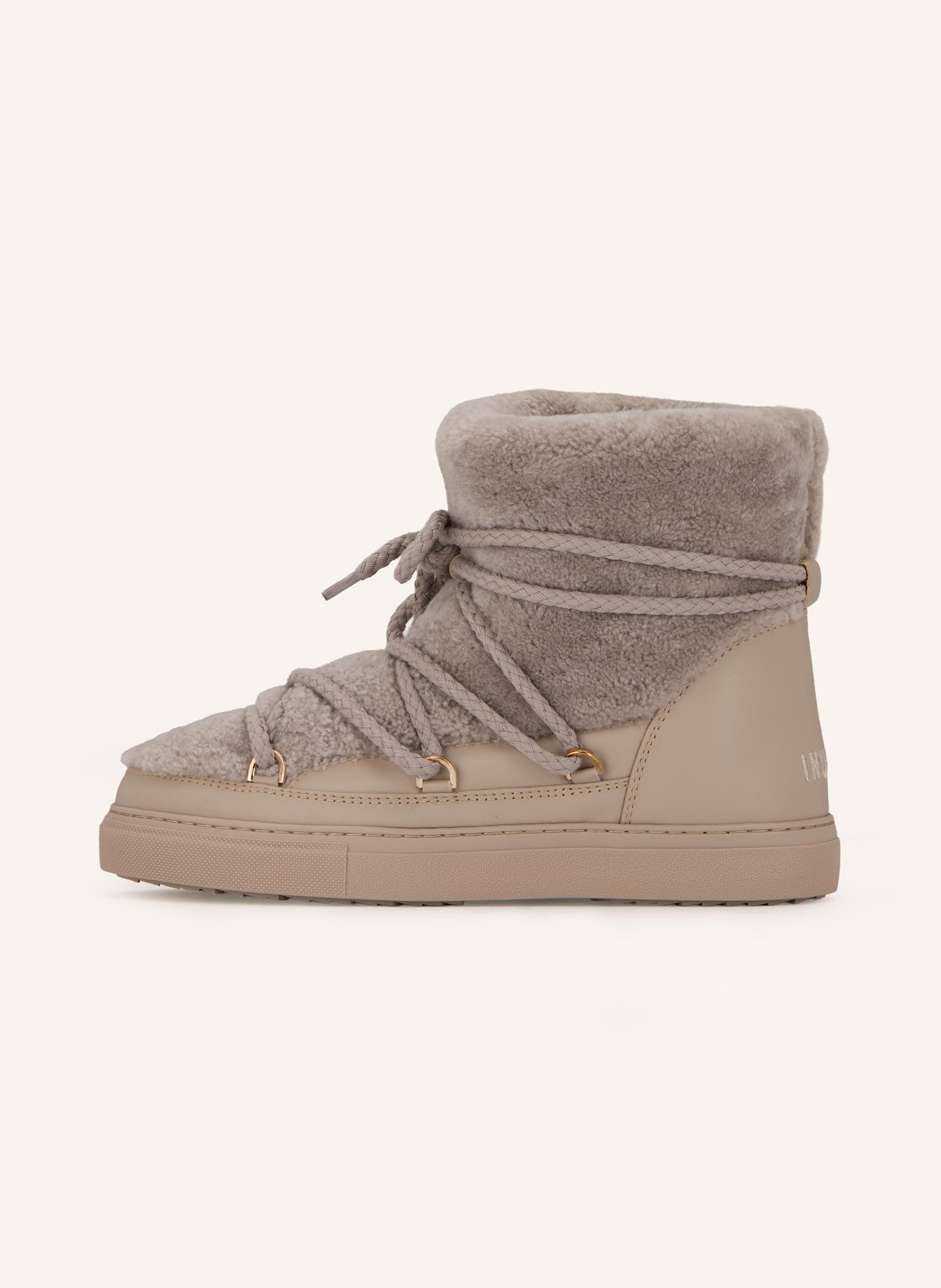 Thumbnail - Inuikii Boots Curly Mit Kunstfell grau