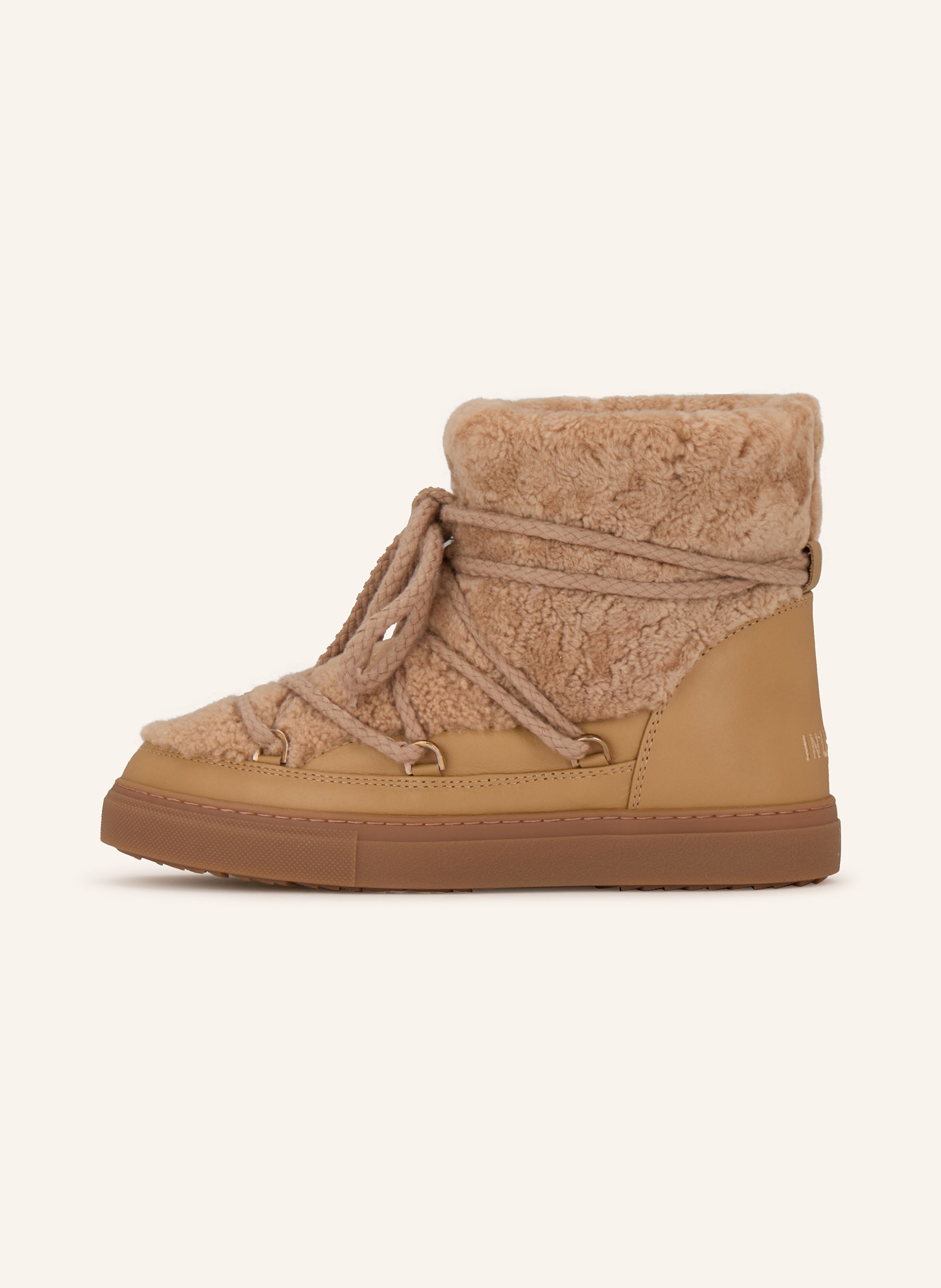 Thumbnail - Inuikii Boots Curly Mit Kunstfell beige