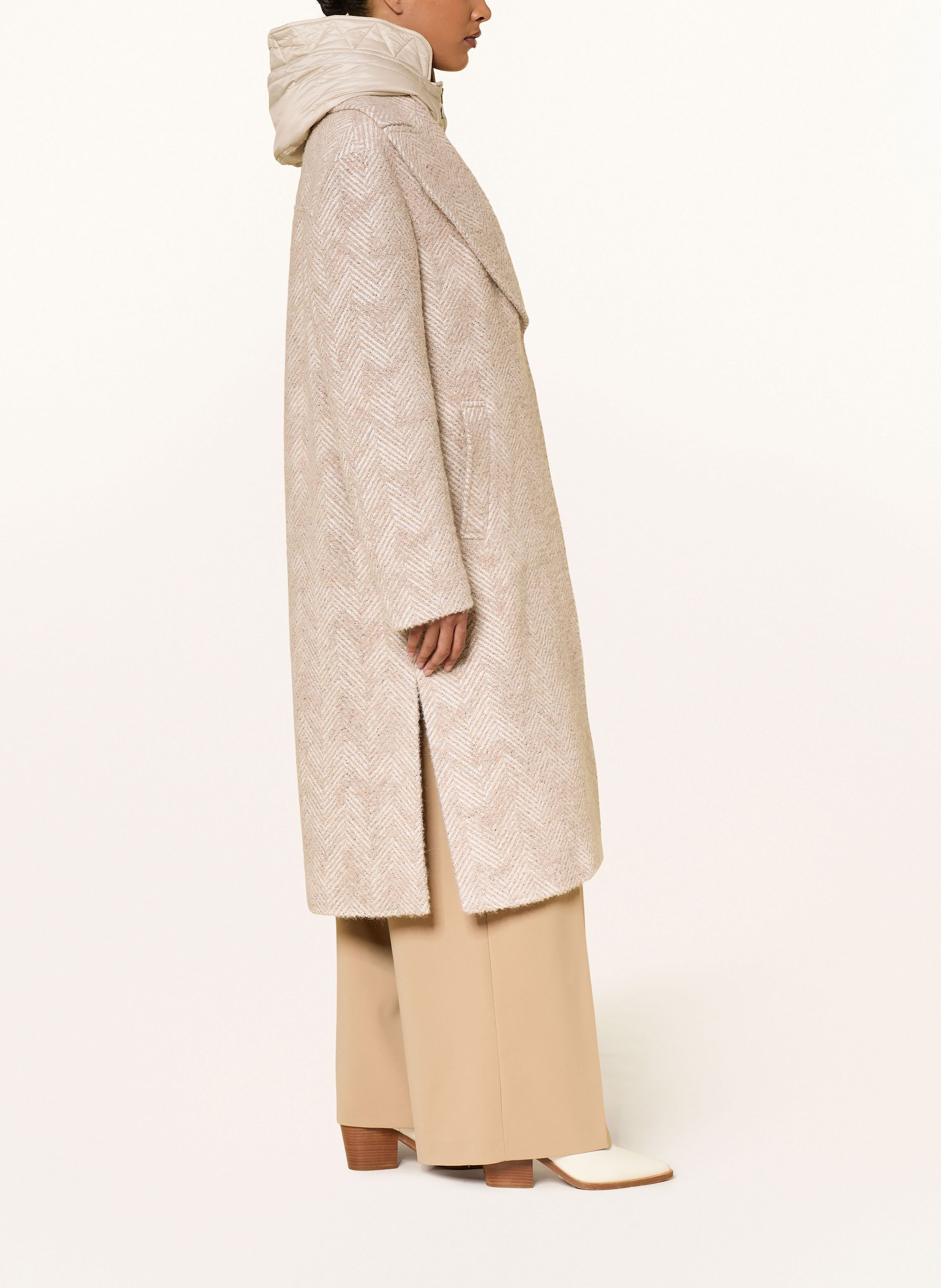 Thumbnail - Fay Mantel Mit Herausnehmbarer Blende beige