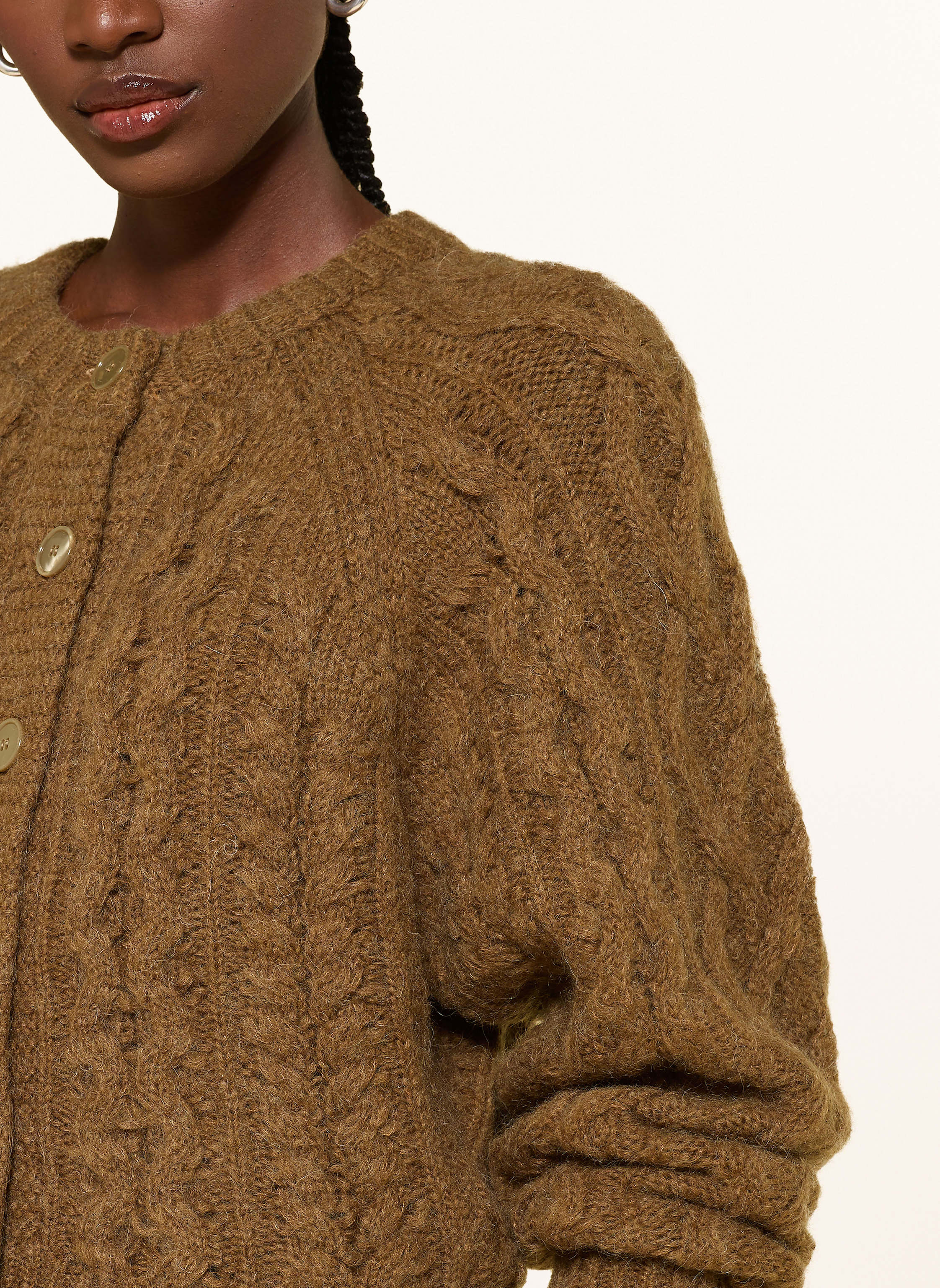 Thumbnail - Marant Étoile Strickjacke Yara braun