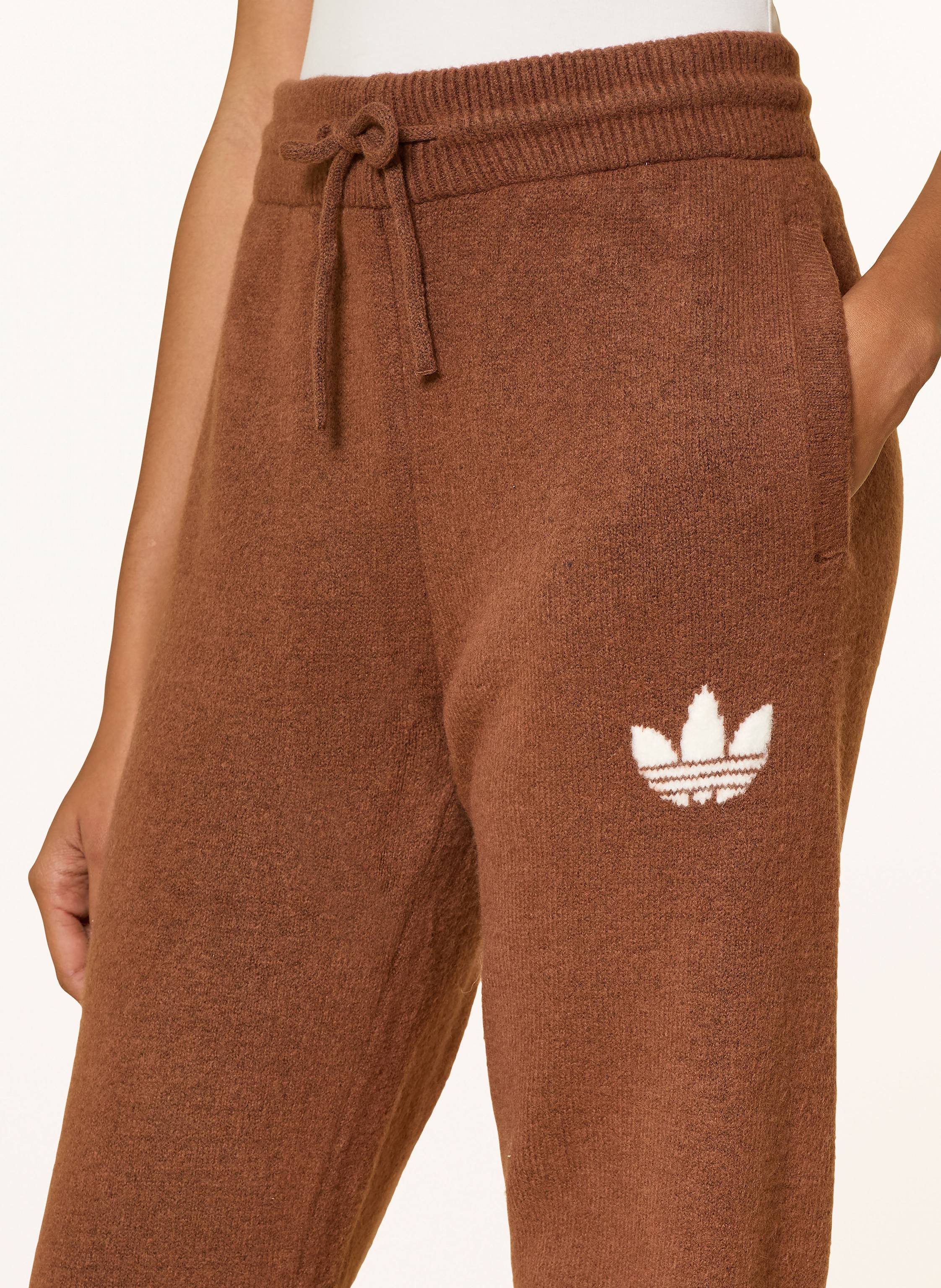 Thumbnail - Adidas Originals Strickhose Im Jogging-Stil braun