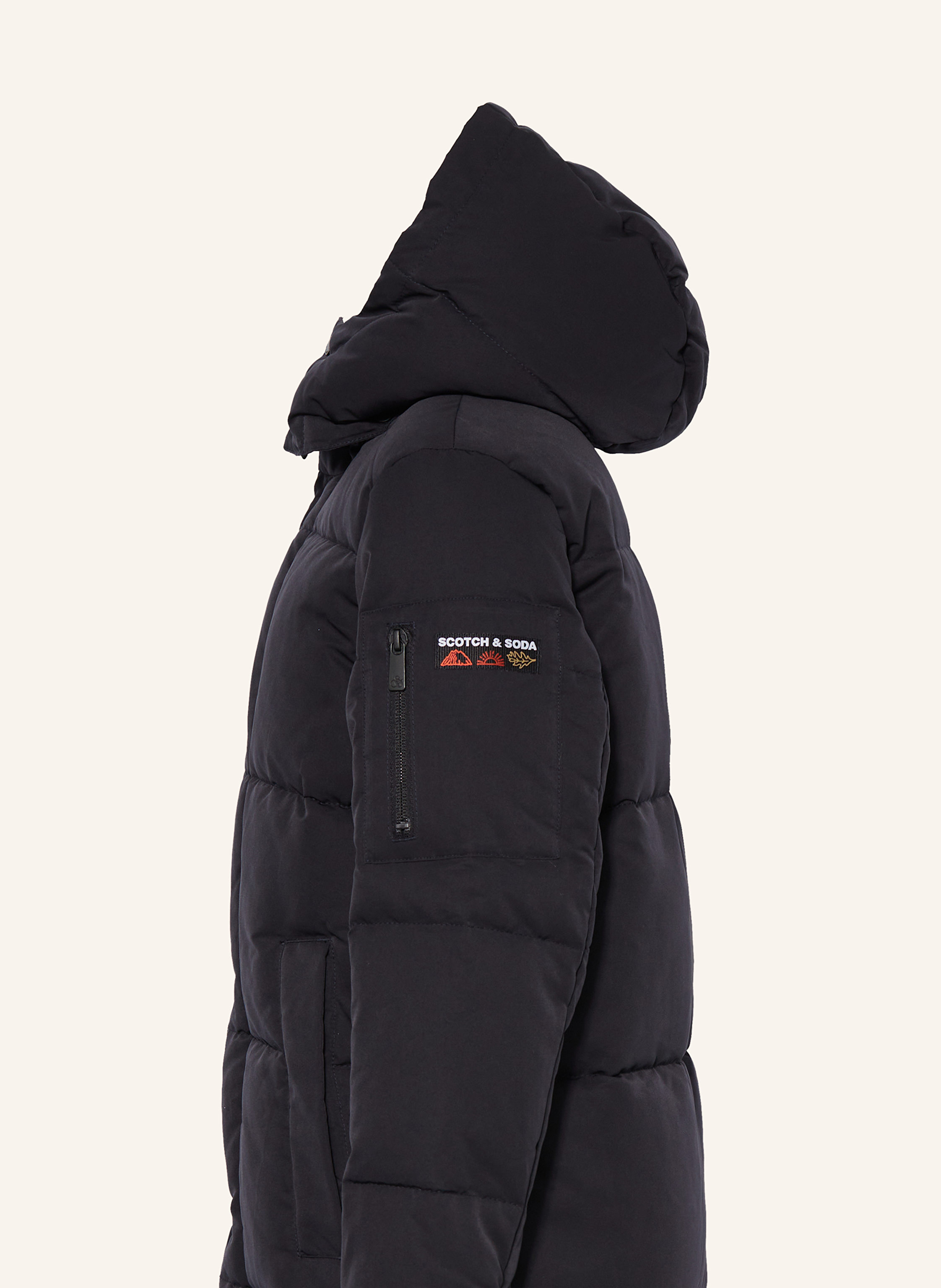 Thumbnail - Scotch & Soda Steppmantel grau