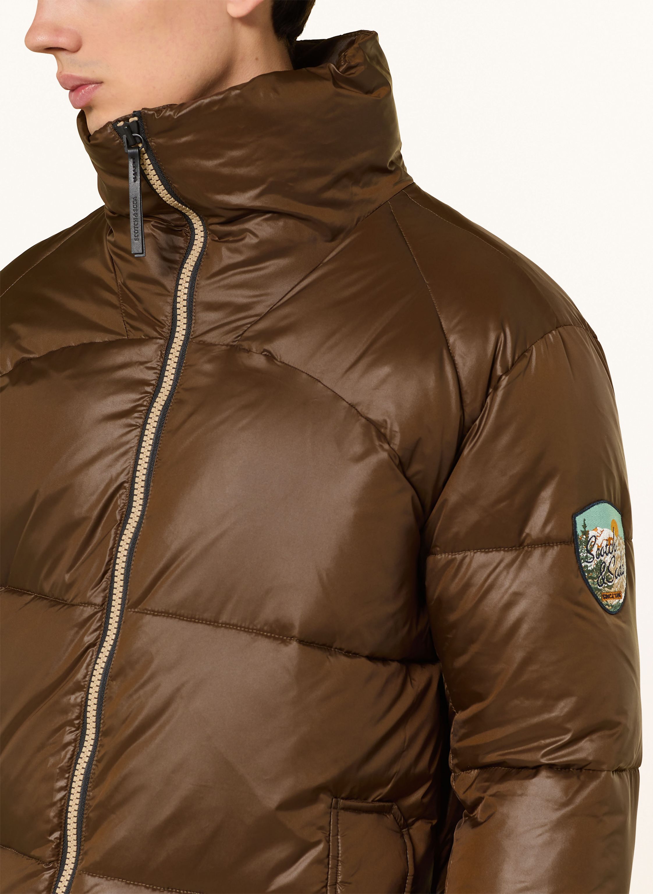 Thumbnail - Scotch & Soda Steppjacke braun