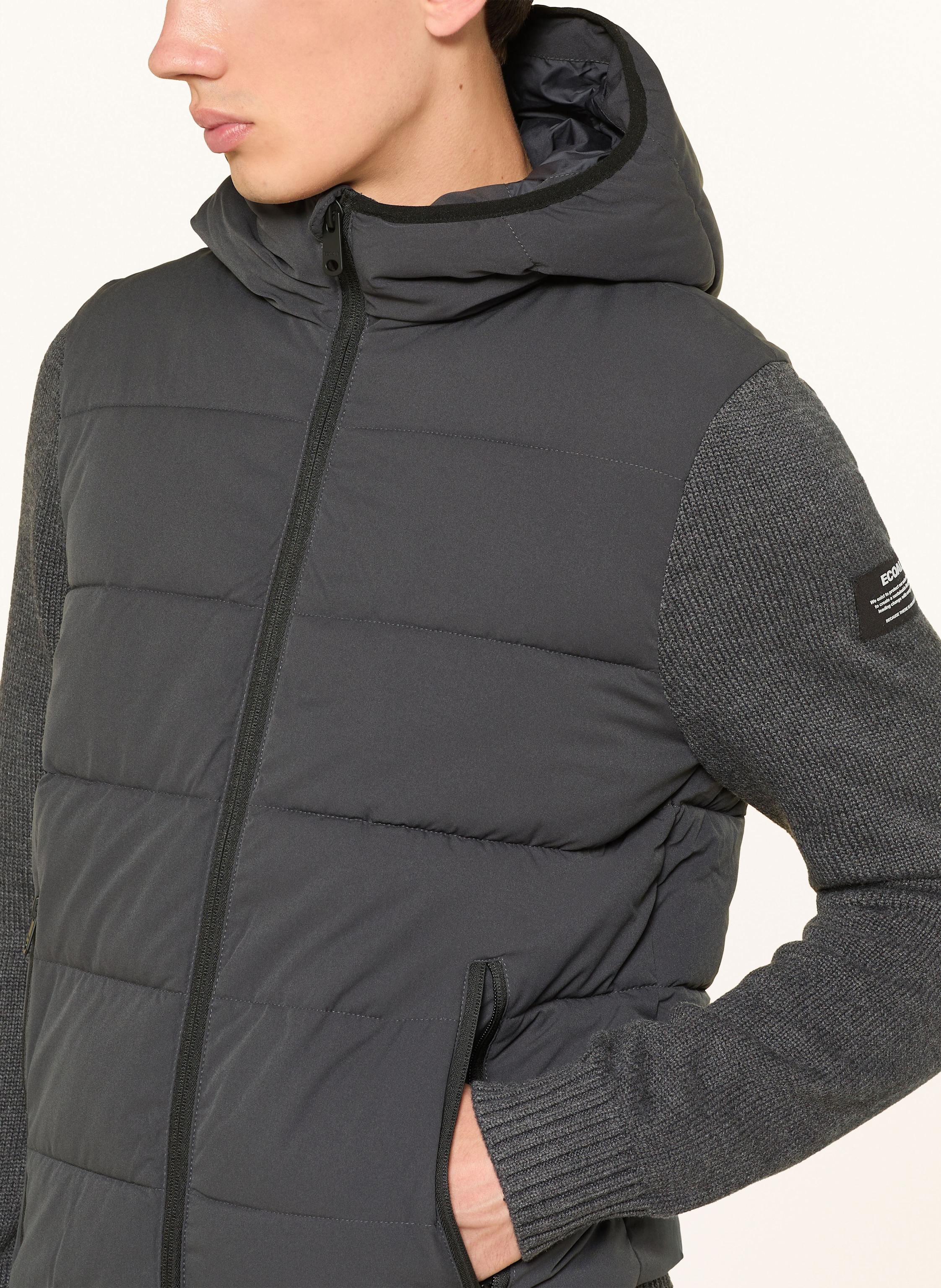 Thumbnail - Ecoalf Steppjacke Im Materialmix grau