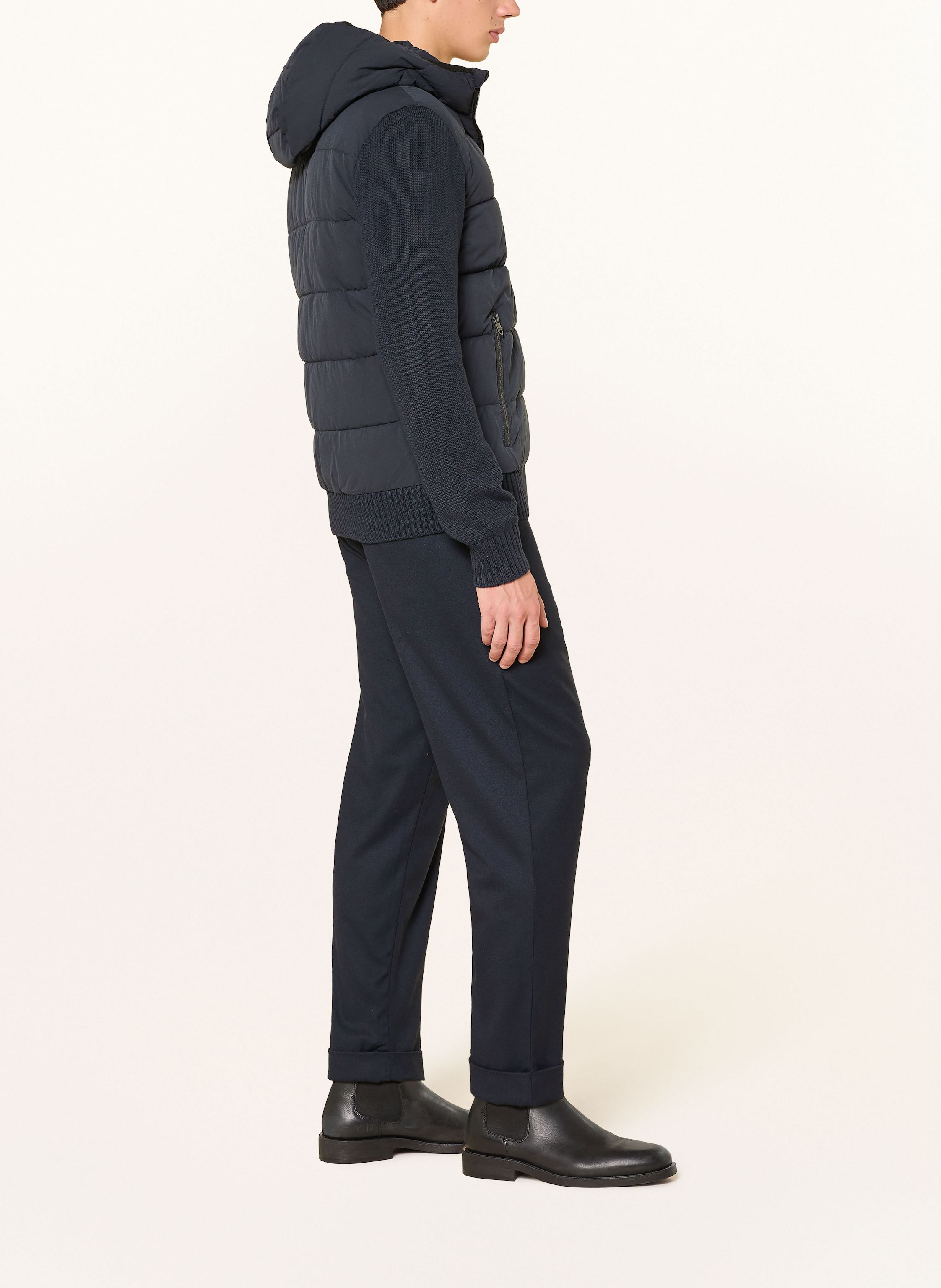 Thumbnail - Ecoalf Steppjacke Im Materialmix blau