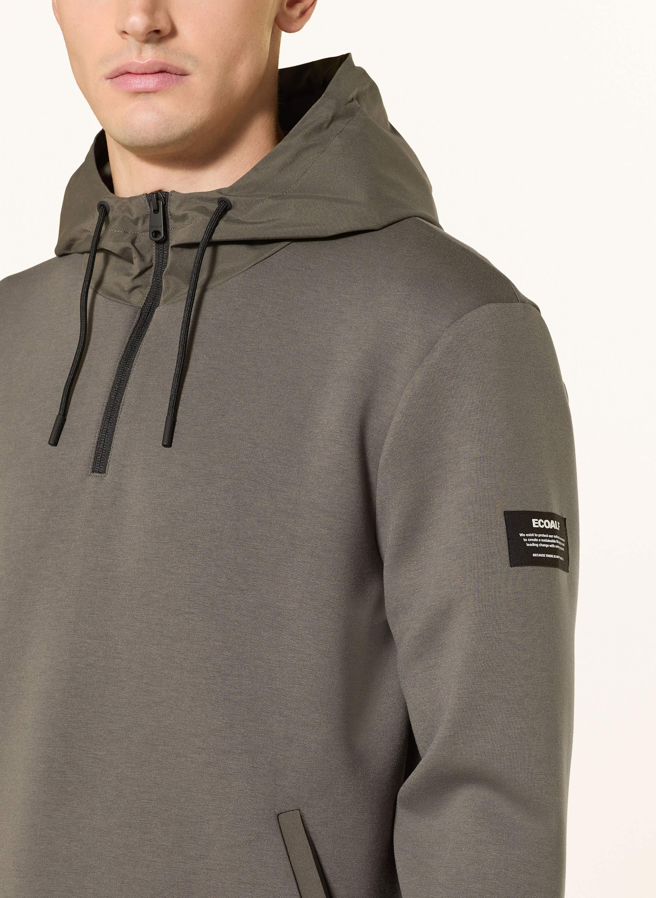 Thumbnail - Ecoalf Hoodie Surat Im Materialmix gruen