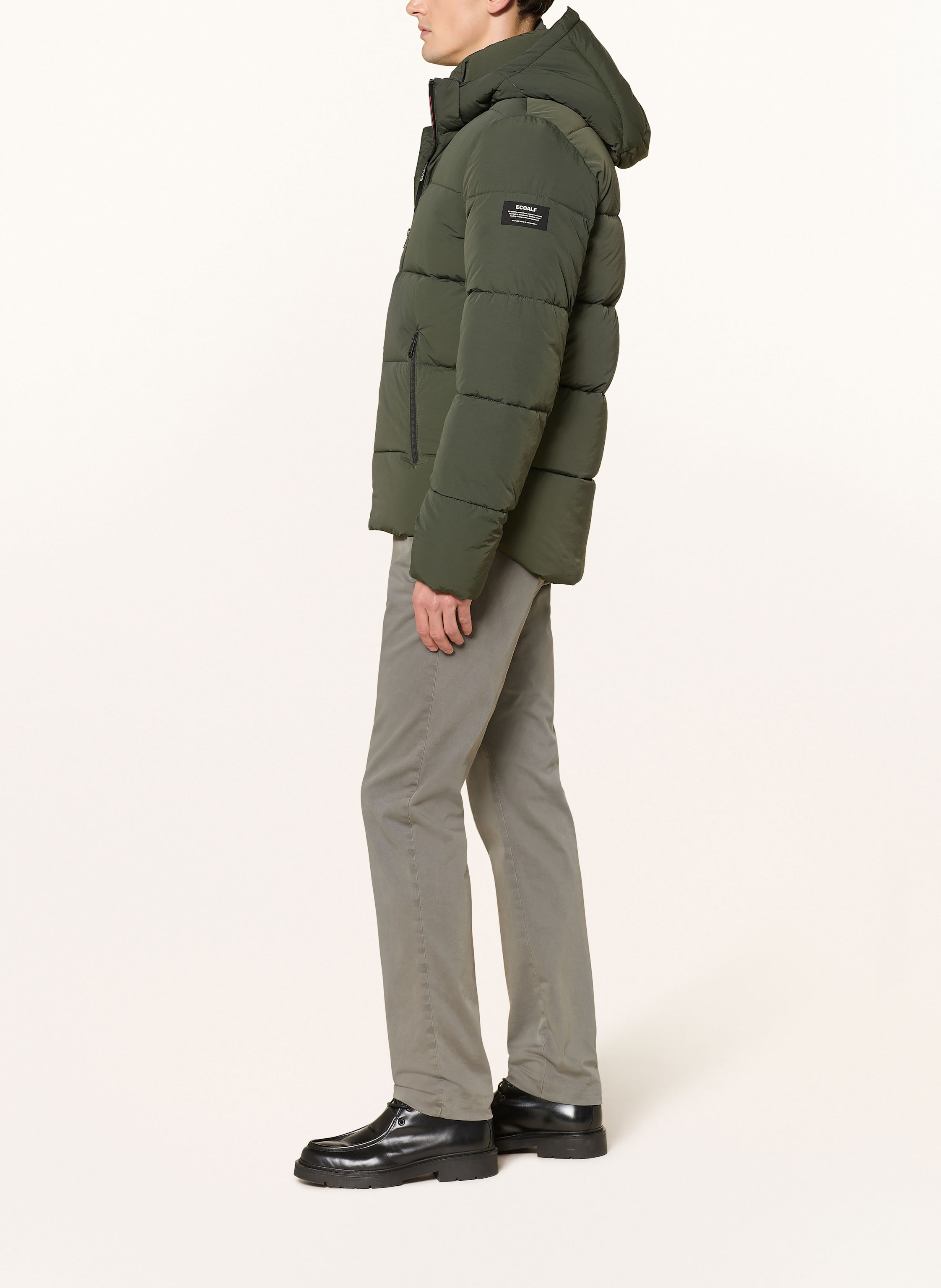 Thumbnail - Ecoalf Steppjacke Bazon Mit Abnehmbarer Kapuze gruen