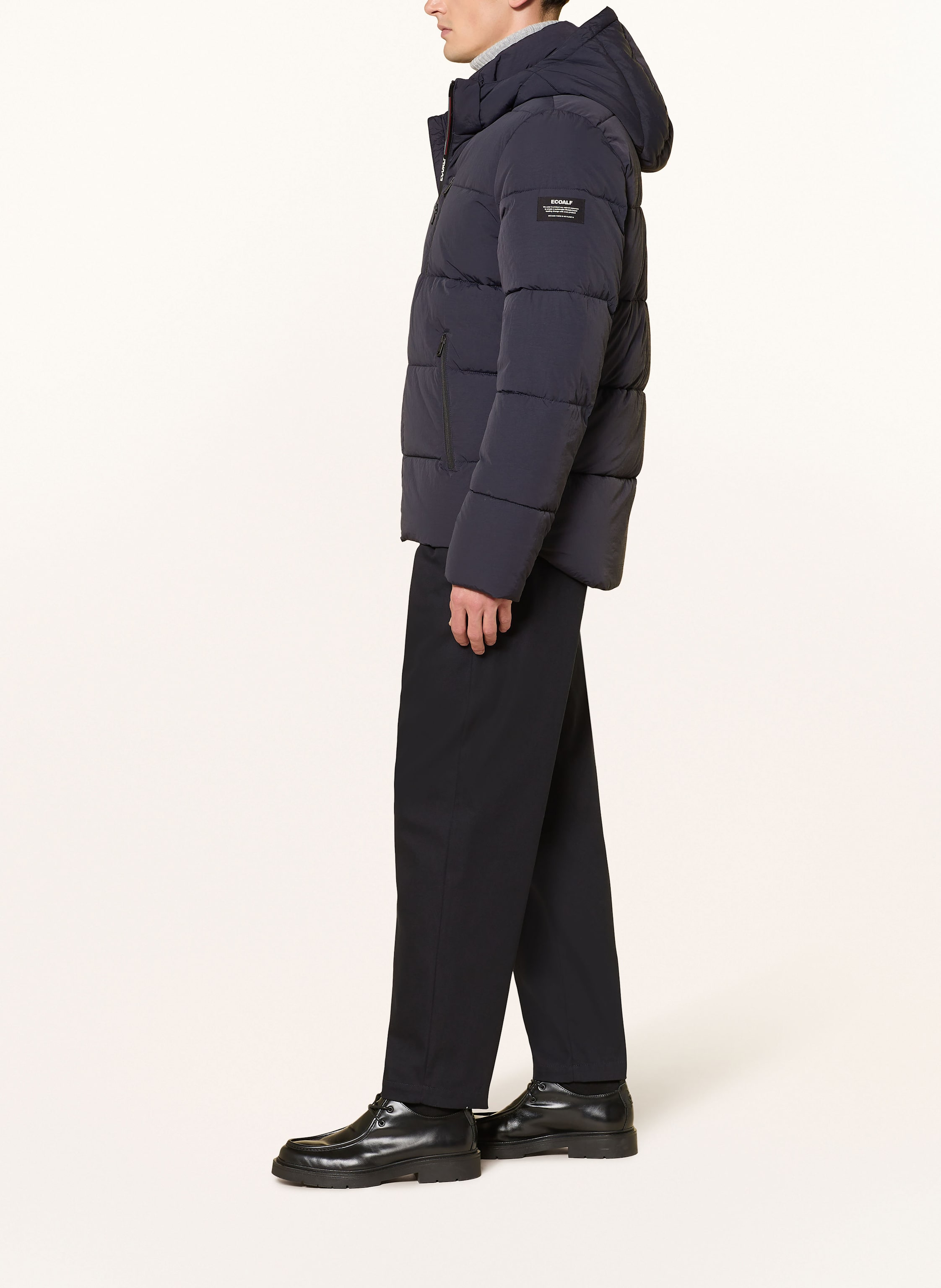 Thumbnail - Ecoalf Steppjacke Bazon Mit Abnehmbarer Kapuze blau