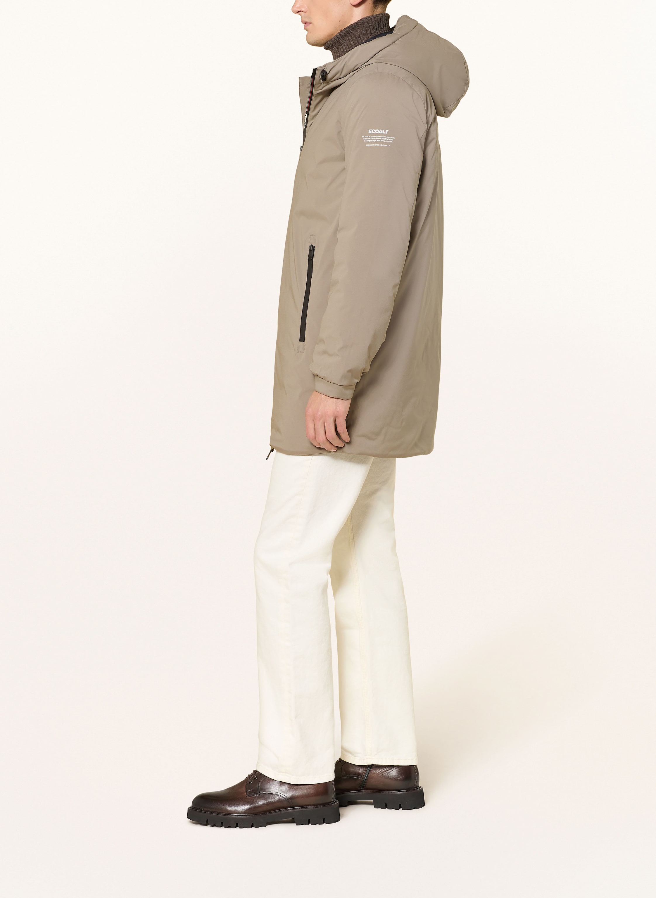 Thumbnail - Ecoalf Parka Pasu beige