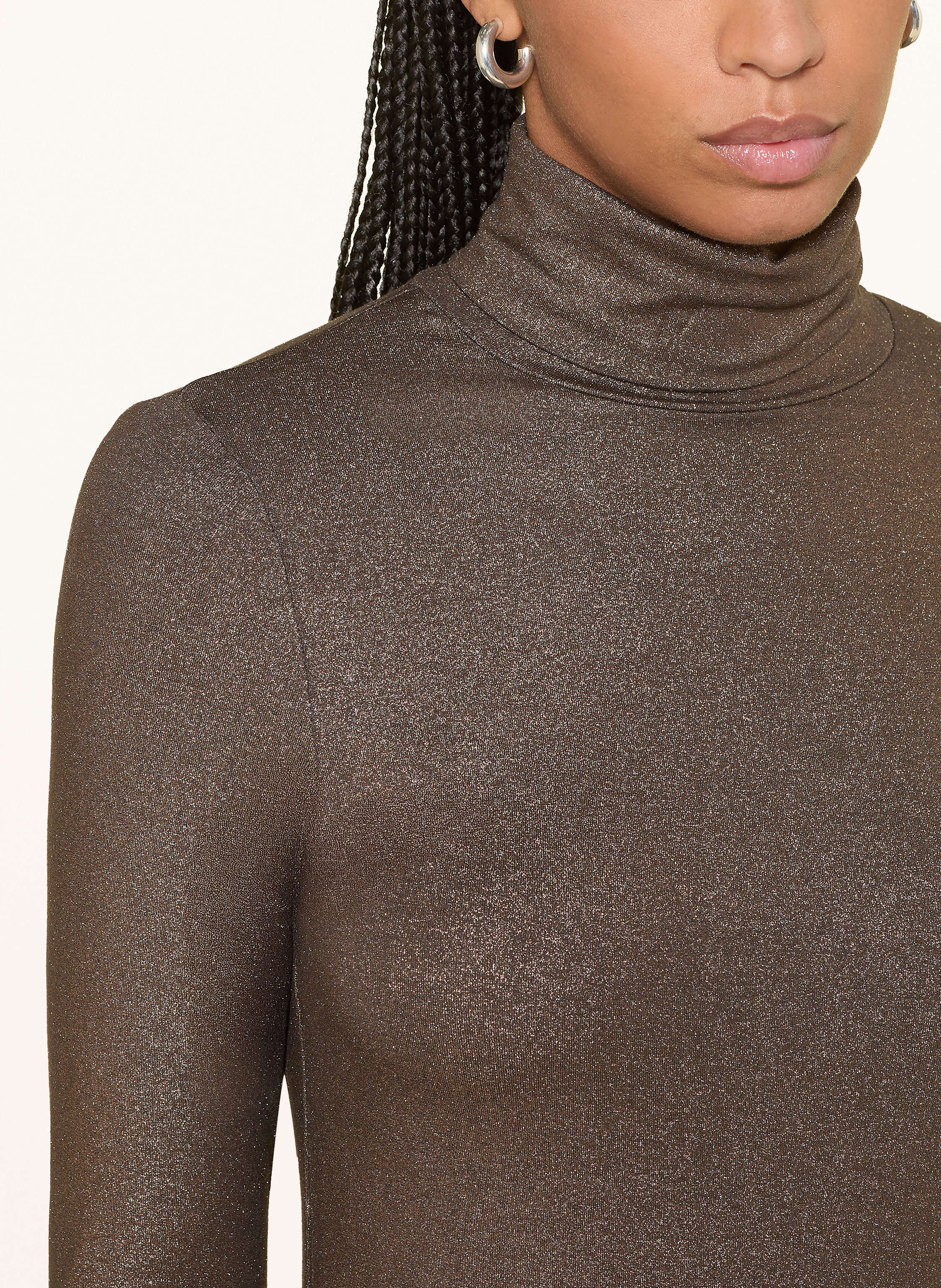 Thumbnail - Majestic Filatures Longsleeve Mit Glitzergarn braun