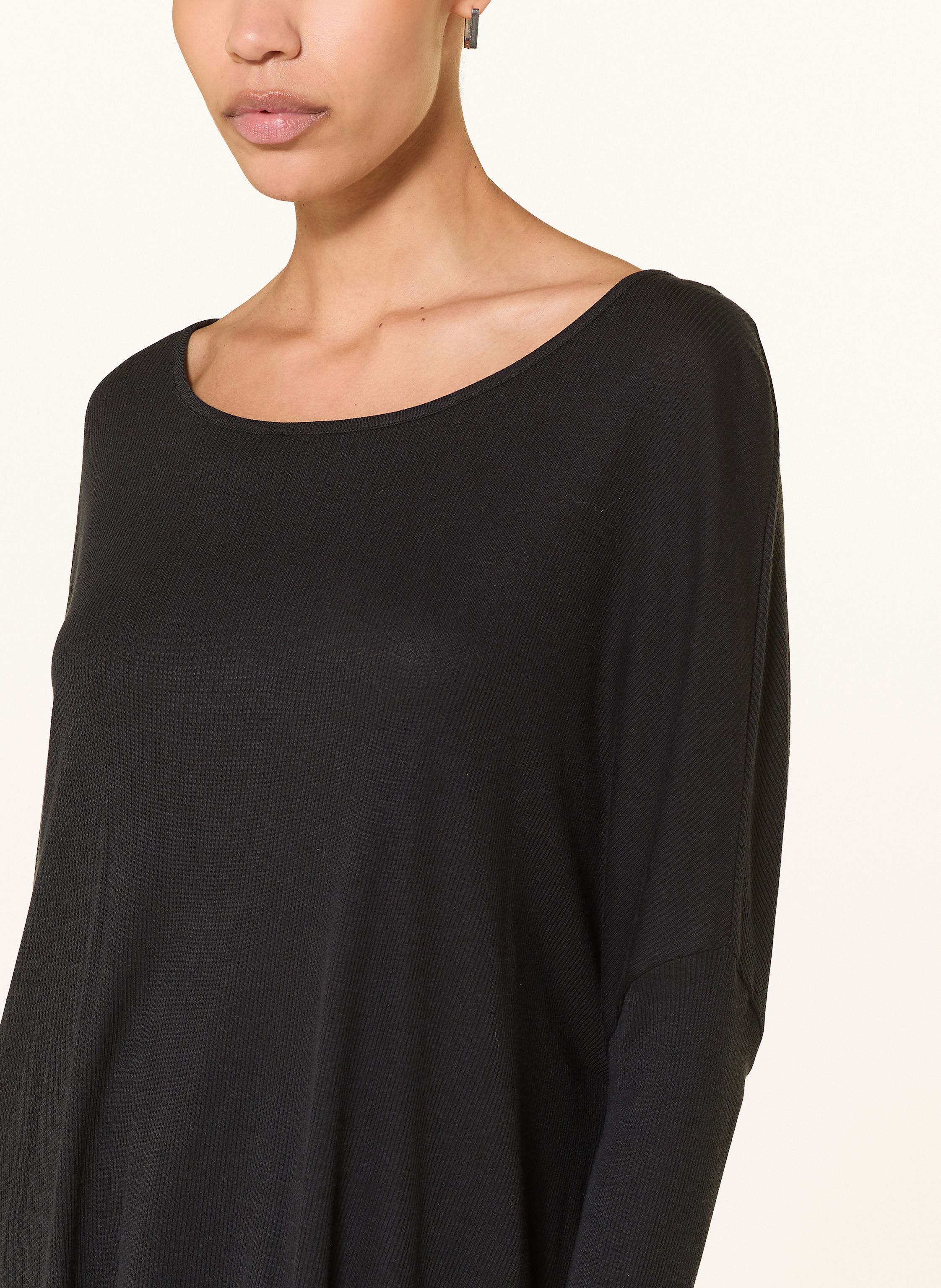 Thumbnail - Majestic Filatures Oversized-Longsleeve schwarz