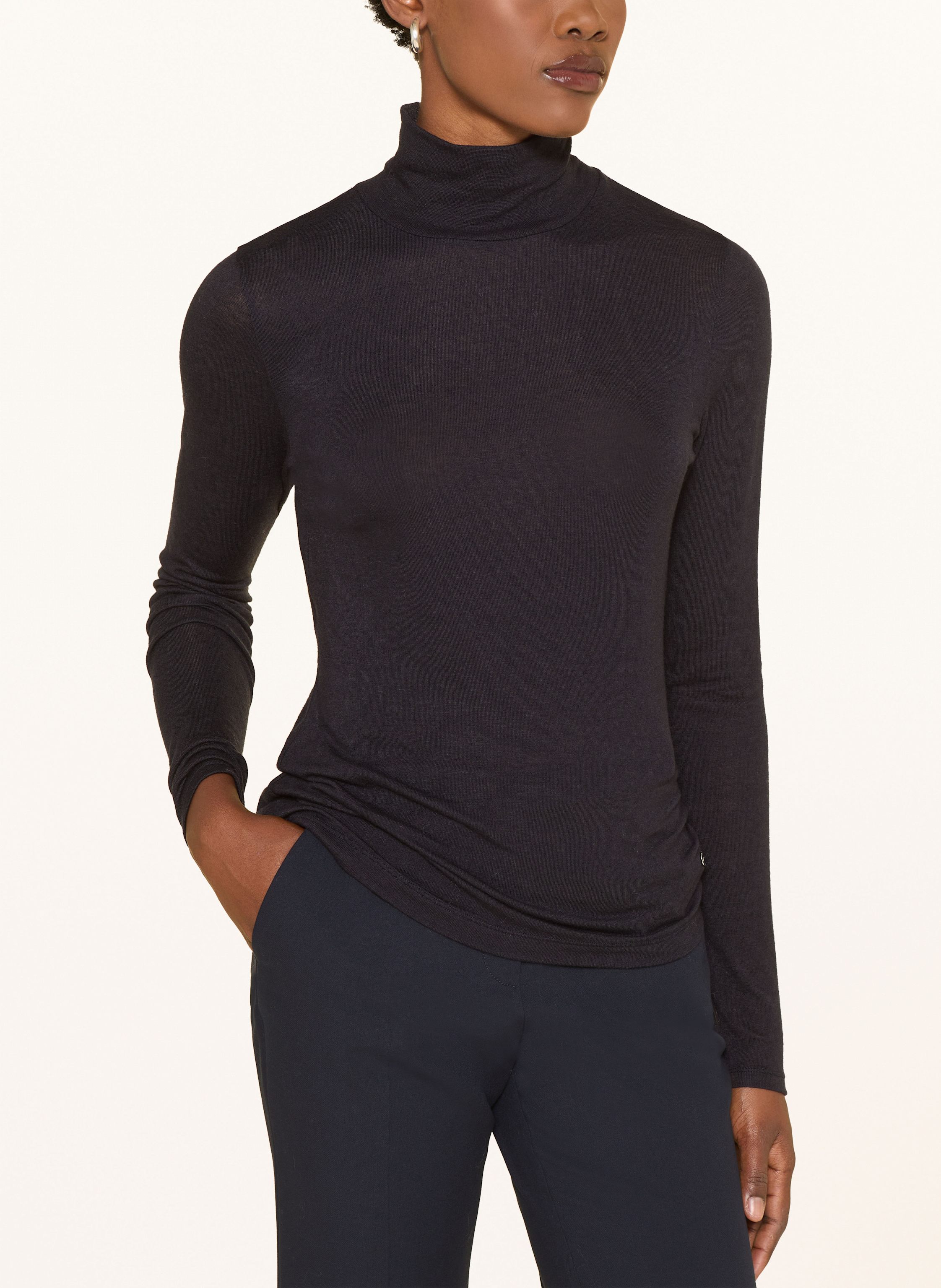 Thumbnail - Windsor. Rollkragenshirt blau