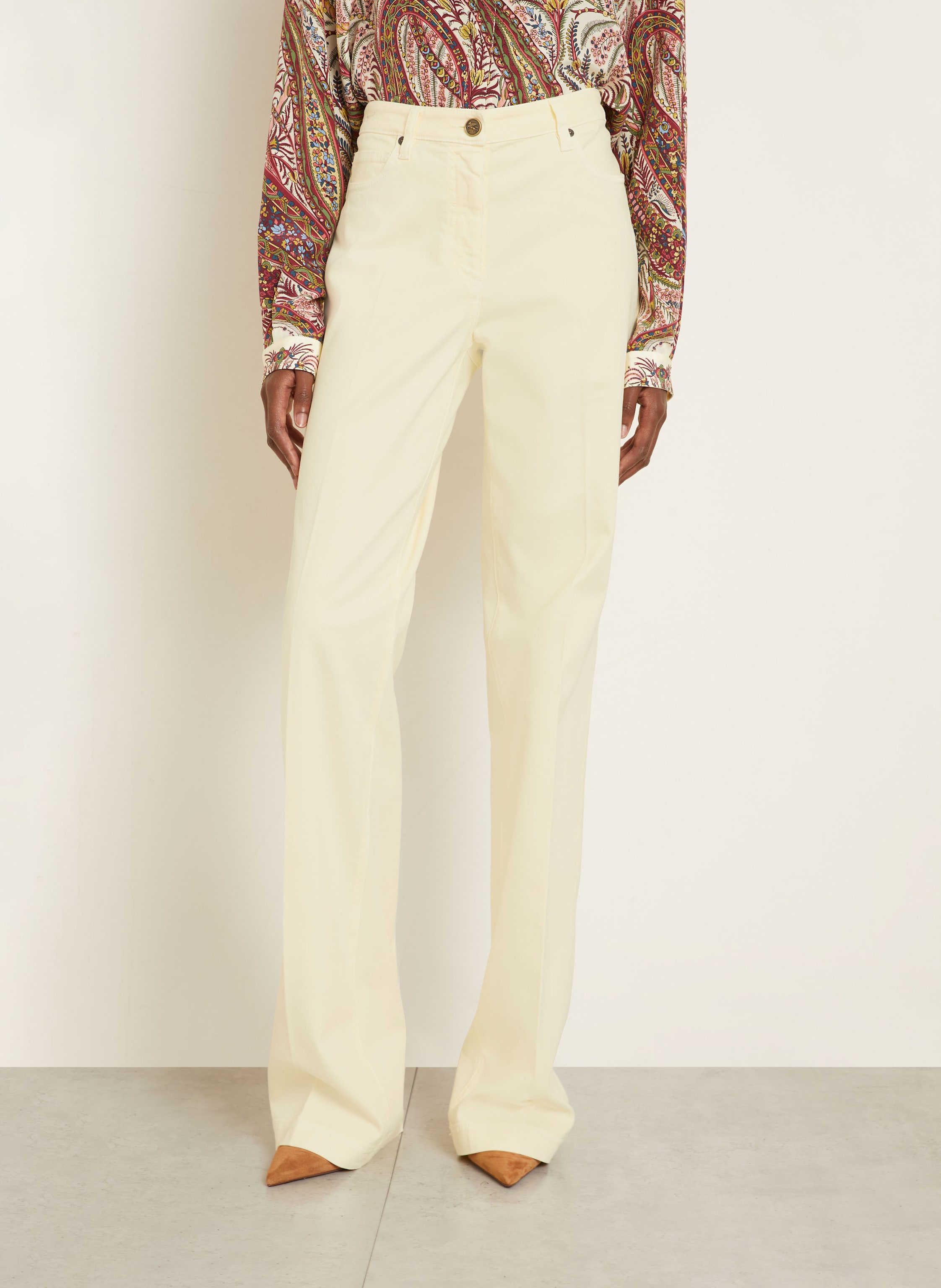 Thumbnail - Etro Bootcut Jeans gelb