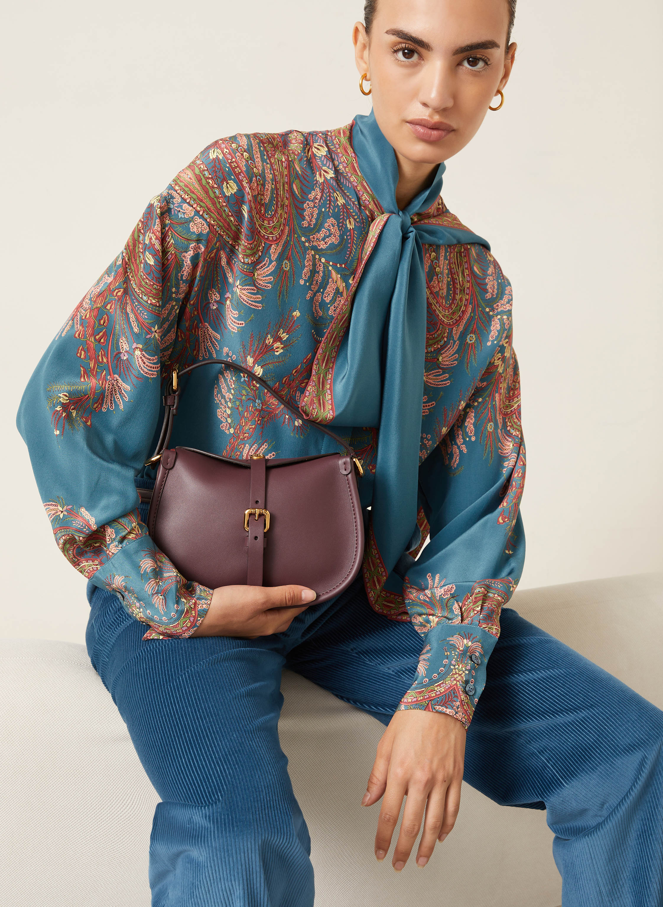 Thumbnail - Etro Seidenbluse Mit Schluppe gruen