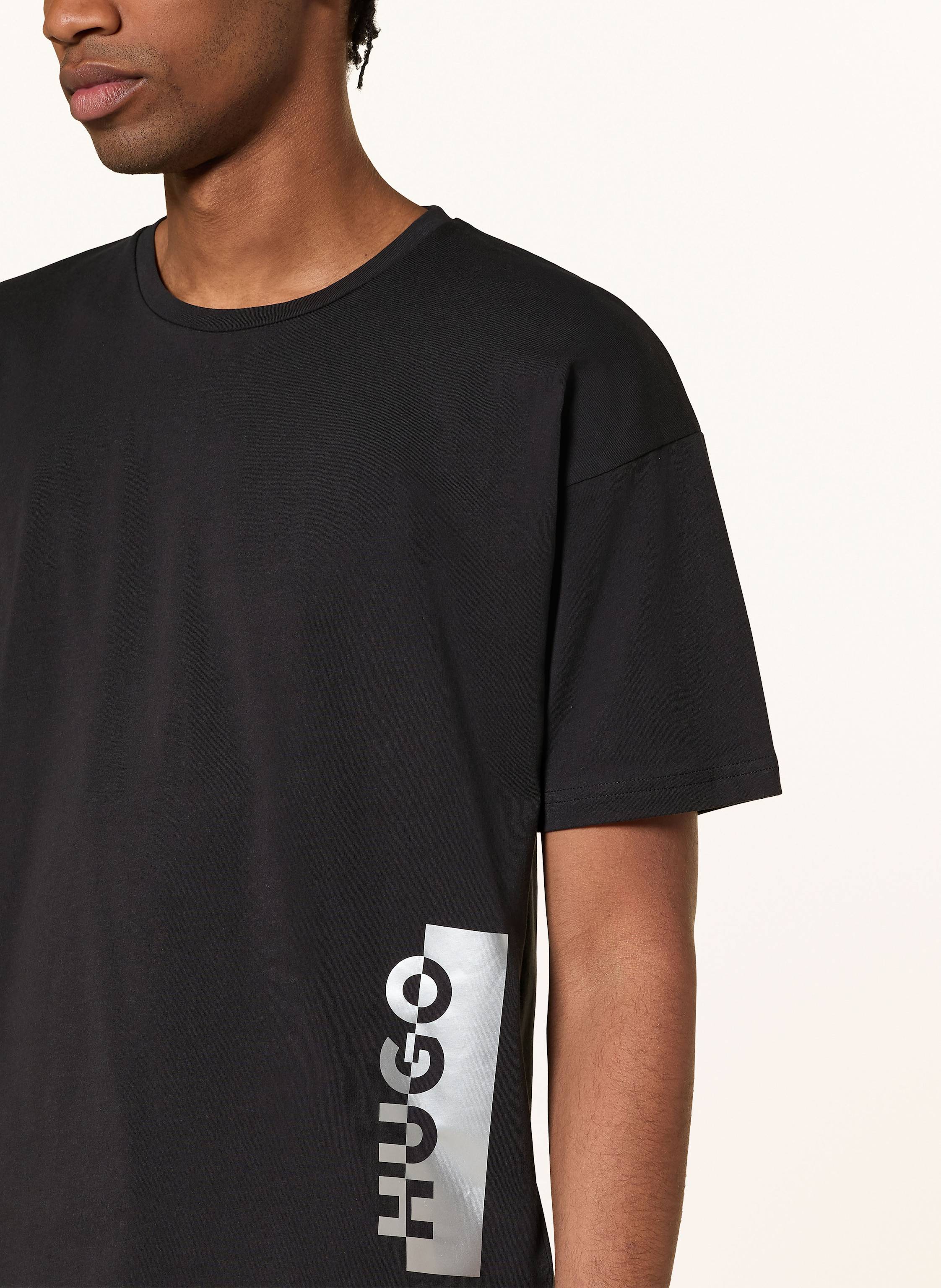 Thumbnail - Hugo T-Shirt Silver schwarz