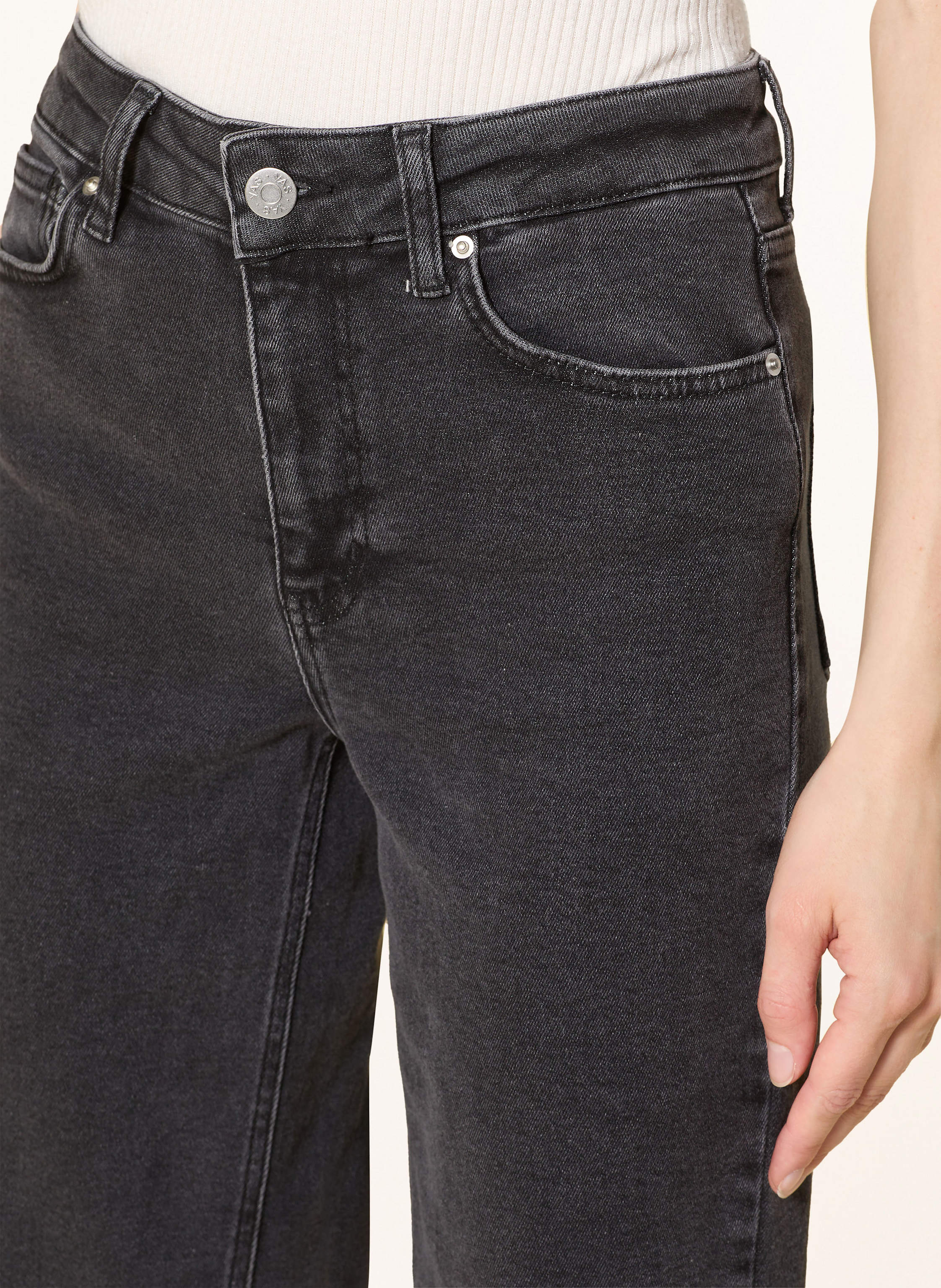 Thumbnail - Y.A.S. Straight Jeans grau