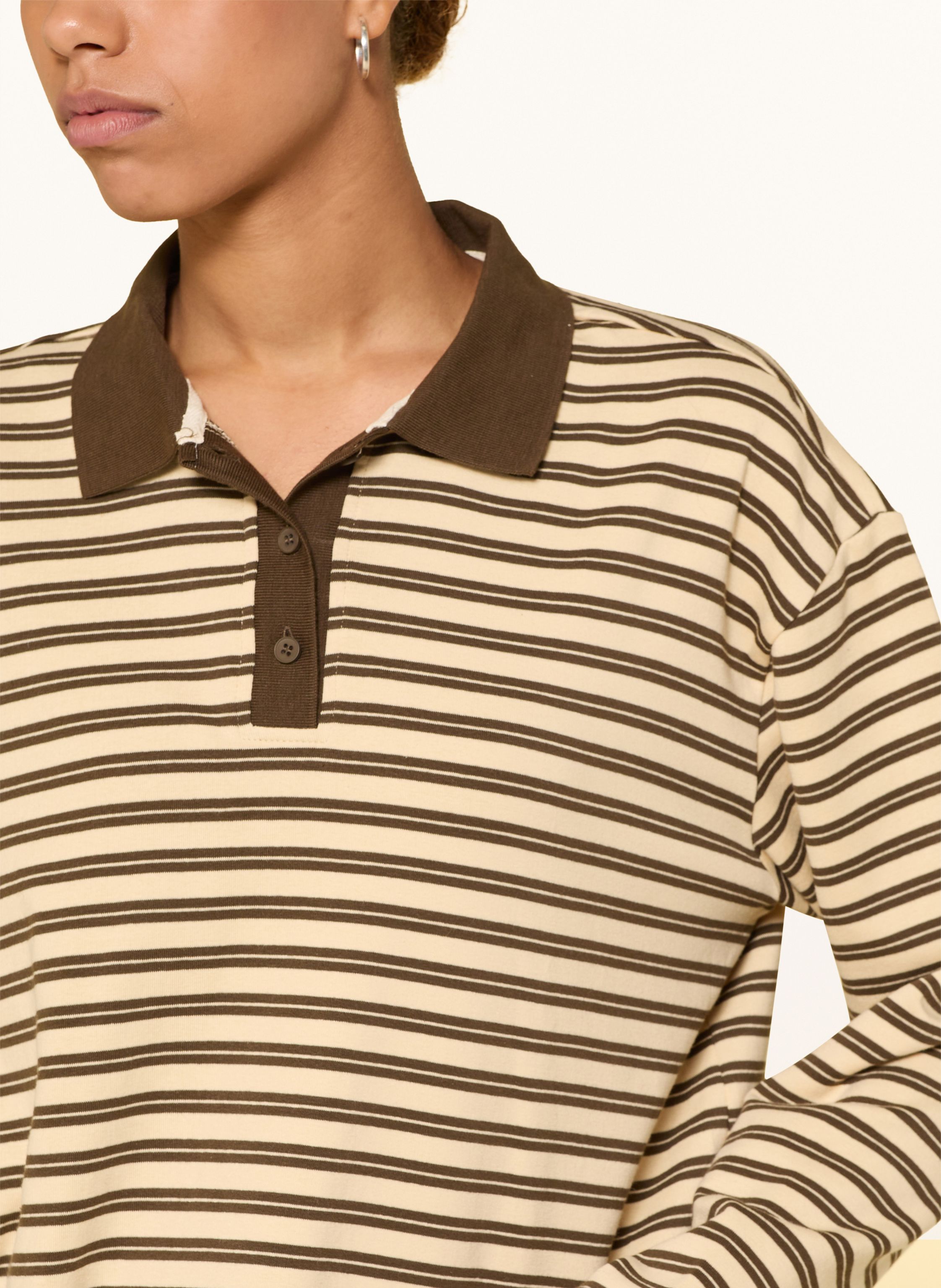 Thumbnail - Lollys Laundry Jersey-Poloshirt Mobyll braun