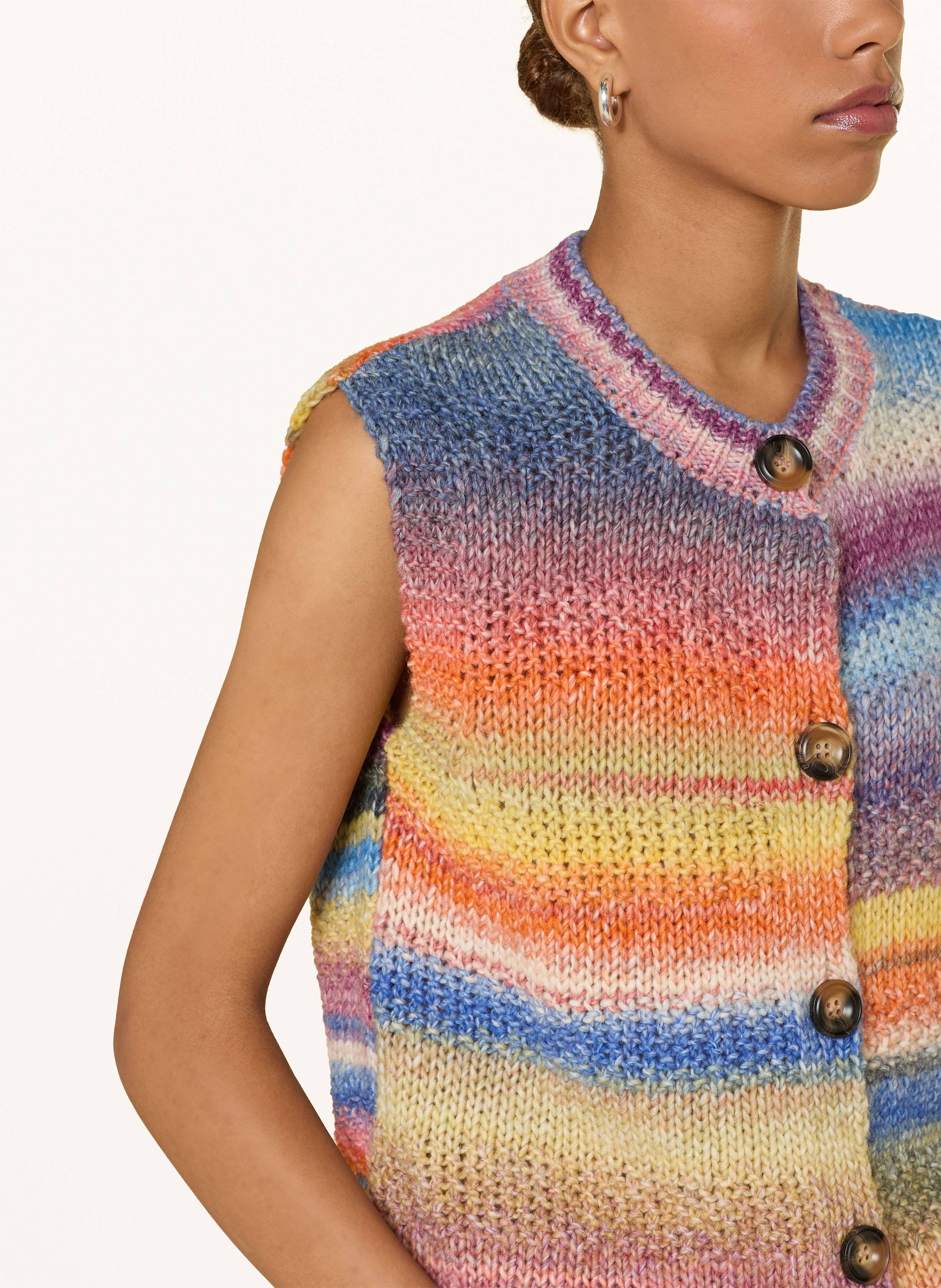 Thumbnail - Lollys Laundry Strickweste Padovall orange