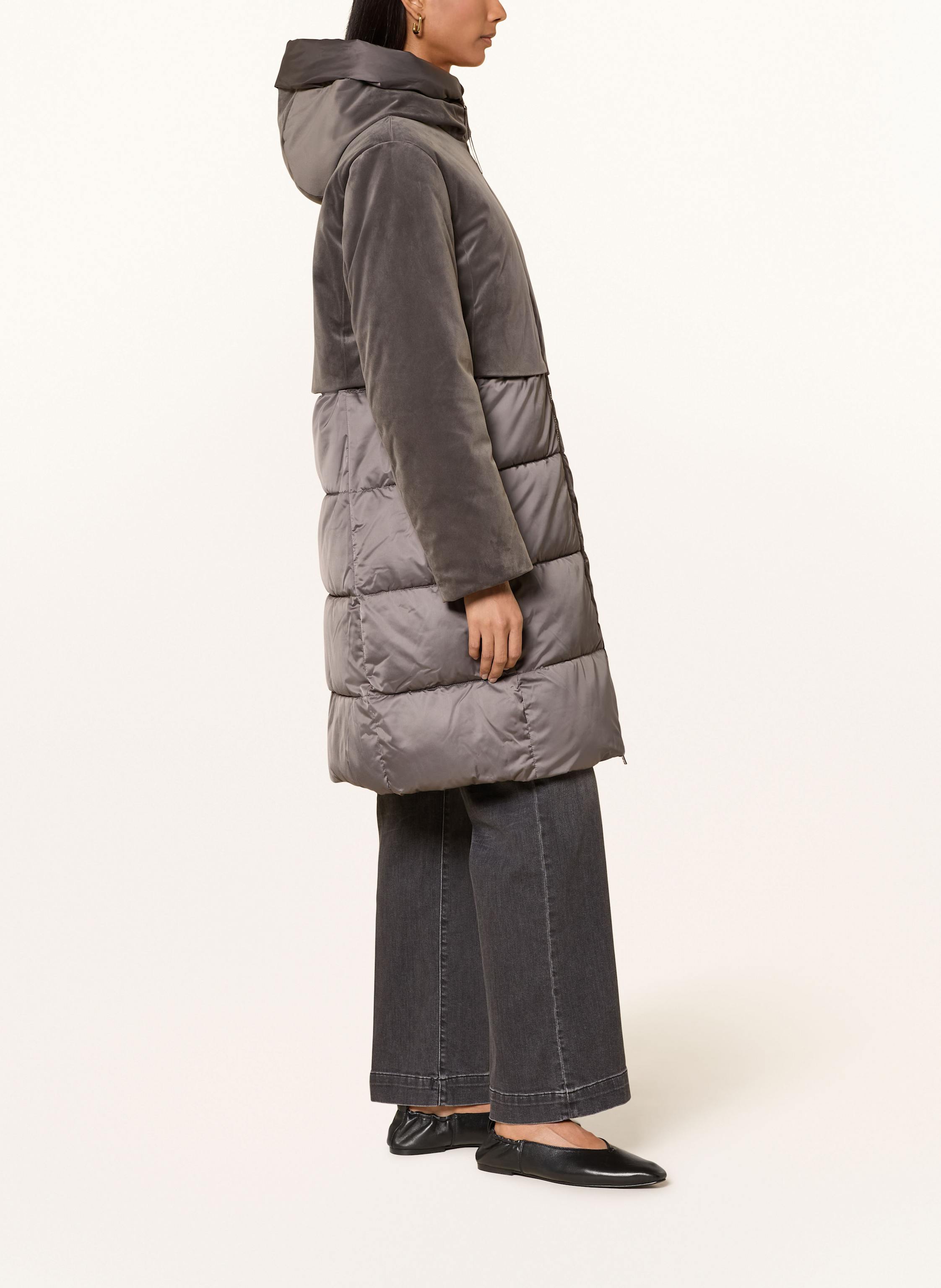 Thumbnail - Joop! Steppmantel Carmen Im Materialmix grau